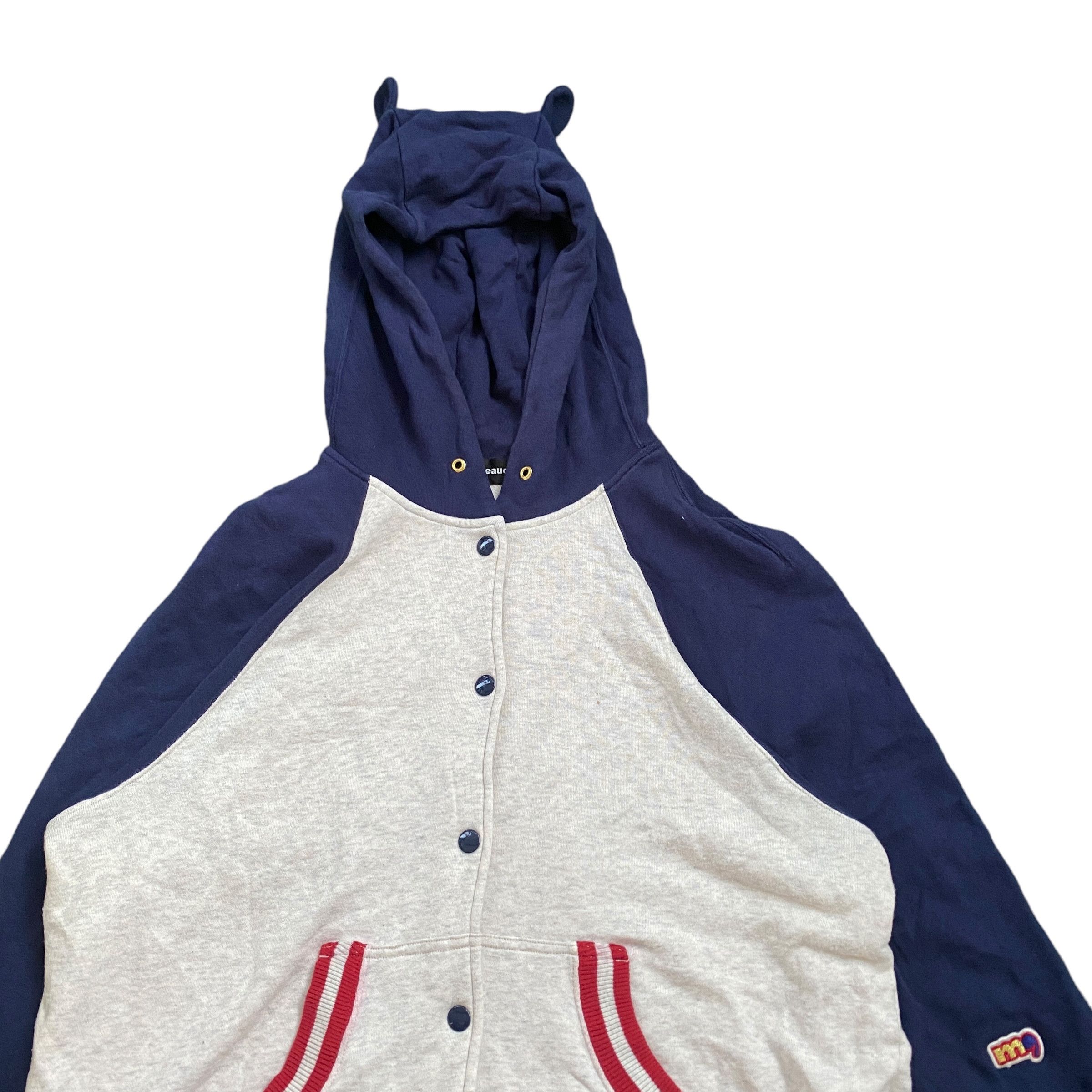 Issey Miyake Mercibeaucoup by Issey Miyake Ear Varsity Hoodie Size US M / EU 48-50 / 2 - 3 Thumbnail
