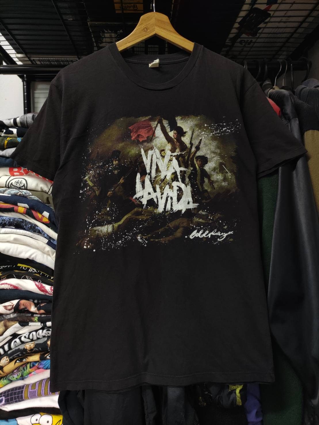 Band Tees Vtg 00's Coldplay " Viva La Vida " Album Promo Tour T-Shirt Size US M / EU 48-50 / 2 - 3 Thumbnail