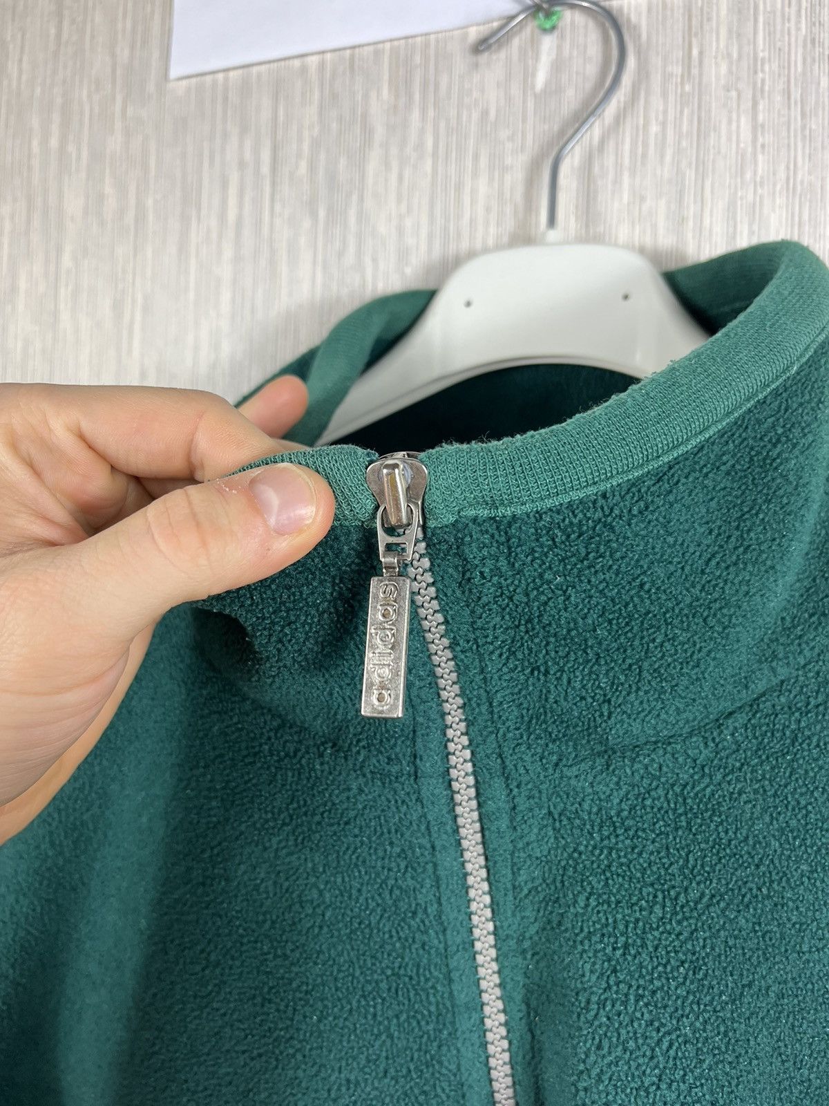 Adidas × Vintage Vintage 90s Adidas fleece half zip sherpa y2k sweatshirt Size US L / EU 52-54 / 3 - 9 Thumbnail