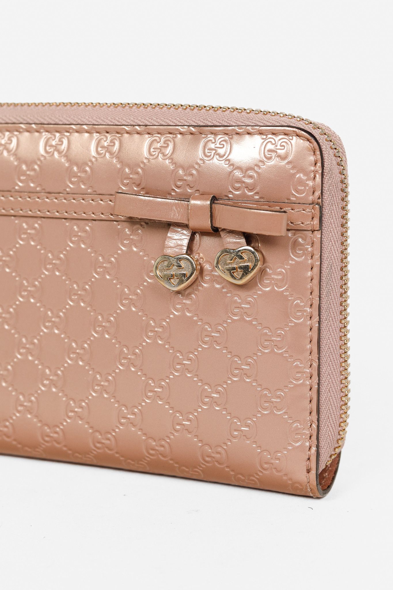 Gucci Gucci Dusty Rose Microguccissima Zip-Around Wallet Size ONE SIZE - 5 Thumbnail