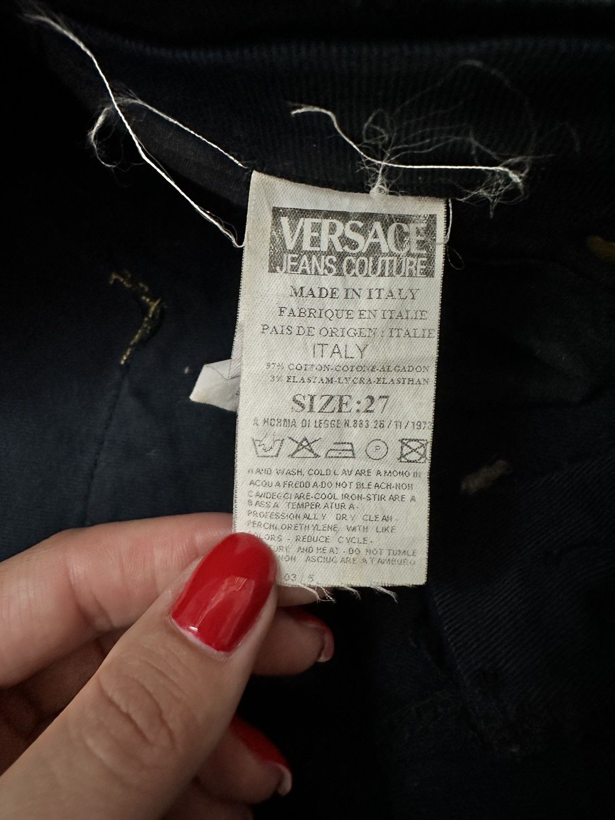 Versace Jeans Couture Versace pants vintage for women Size 26" / US 2 / IT 38 - 6 Thumbnail