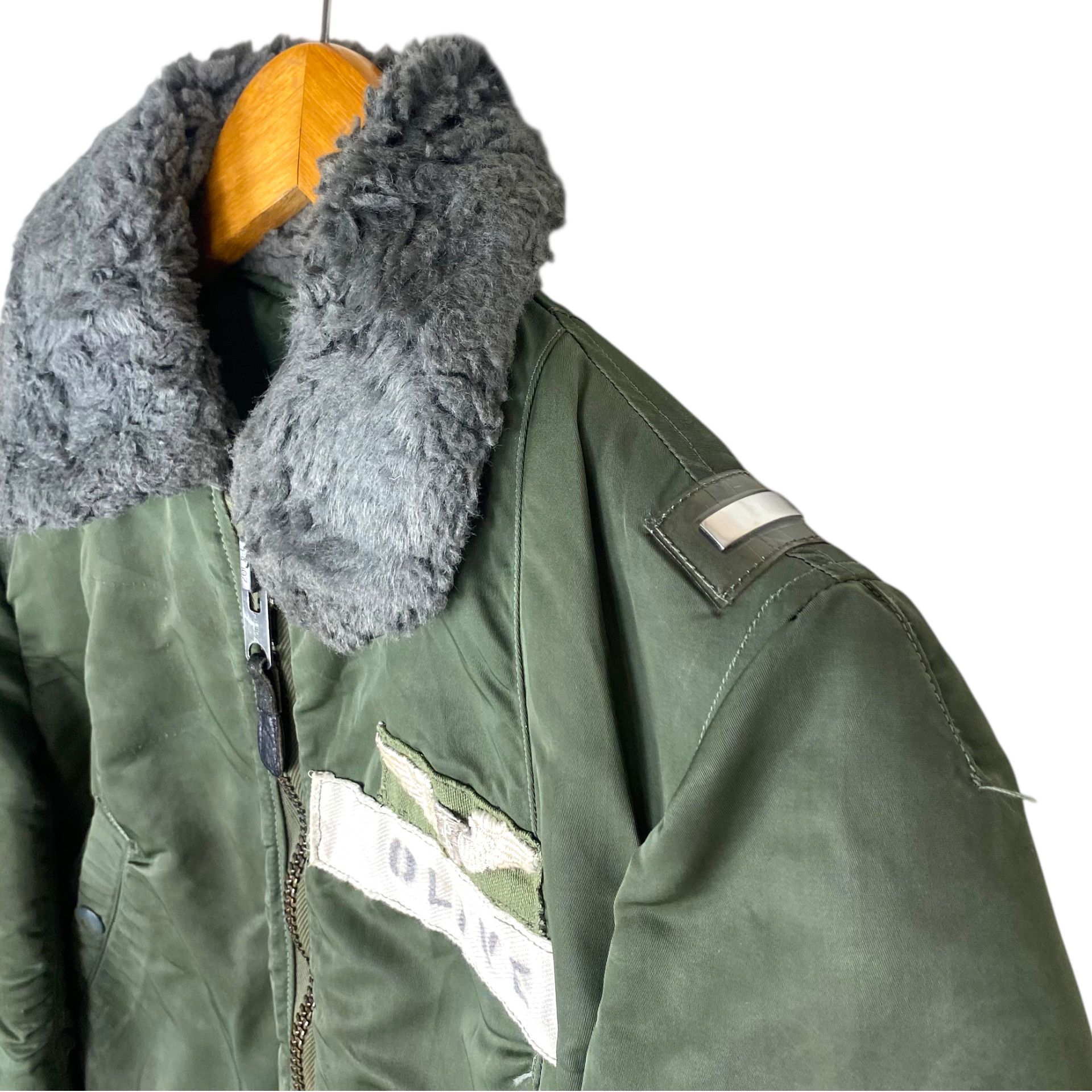 Vintage 💥50s B17-B USAF MILITARY FLIGHT RIOT BOMBER JACKET Size S / US 4 / IT 40 - 5 Thumbnail