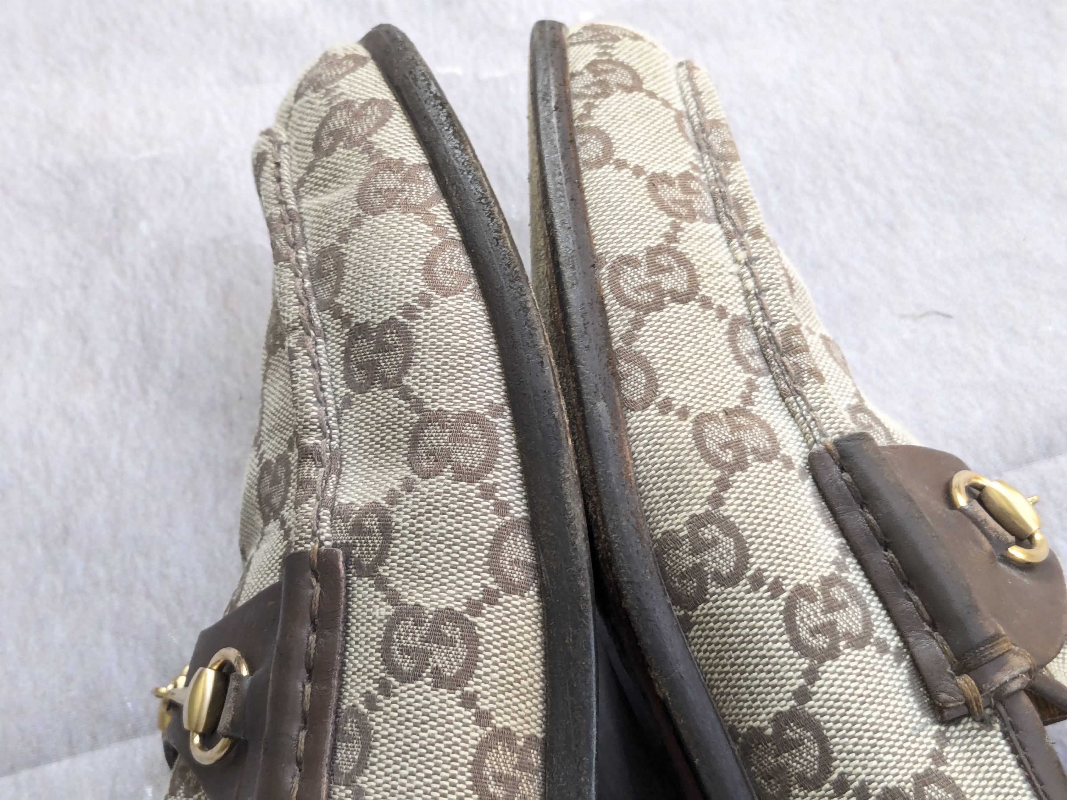Gucci Gucci Horsebit Loafers Monogram Canvas Logo GG 9.5B Size US 9.5 / IT 39.5 - 6 Thumbnail