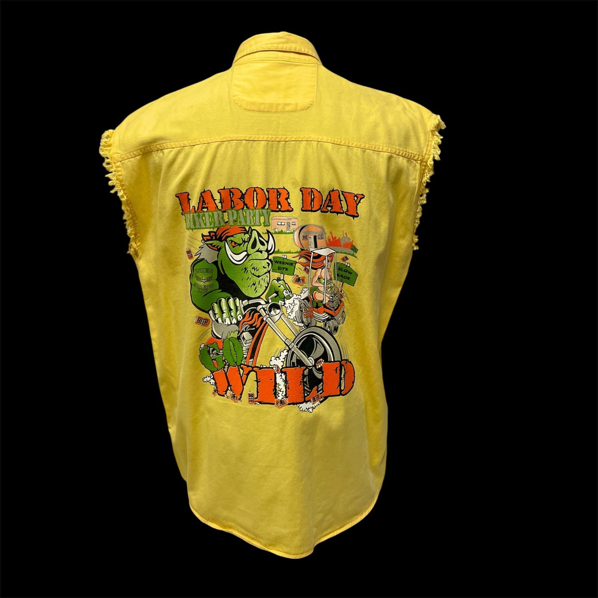 Labor Day BIKER PARTY Wild Pig HOG BEER Motorcycle Shirt