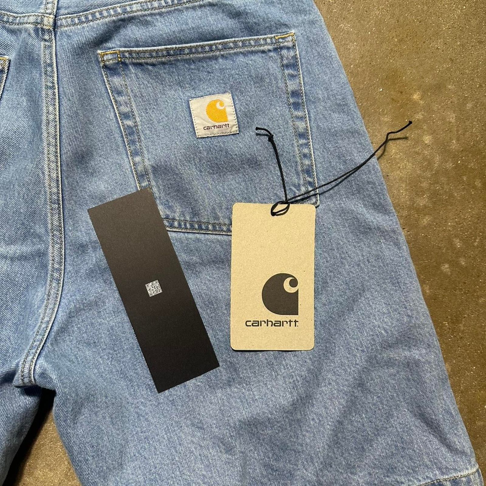 Carhartt Wip Carhartt WIP Blue Stone Bleached Brandon Shorts Mens Small Size US 33 - 6 Thumbnail