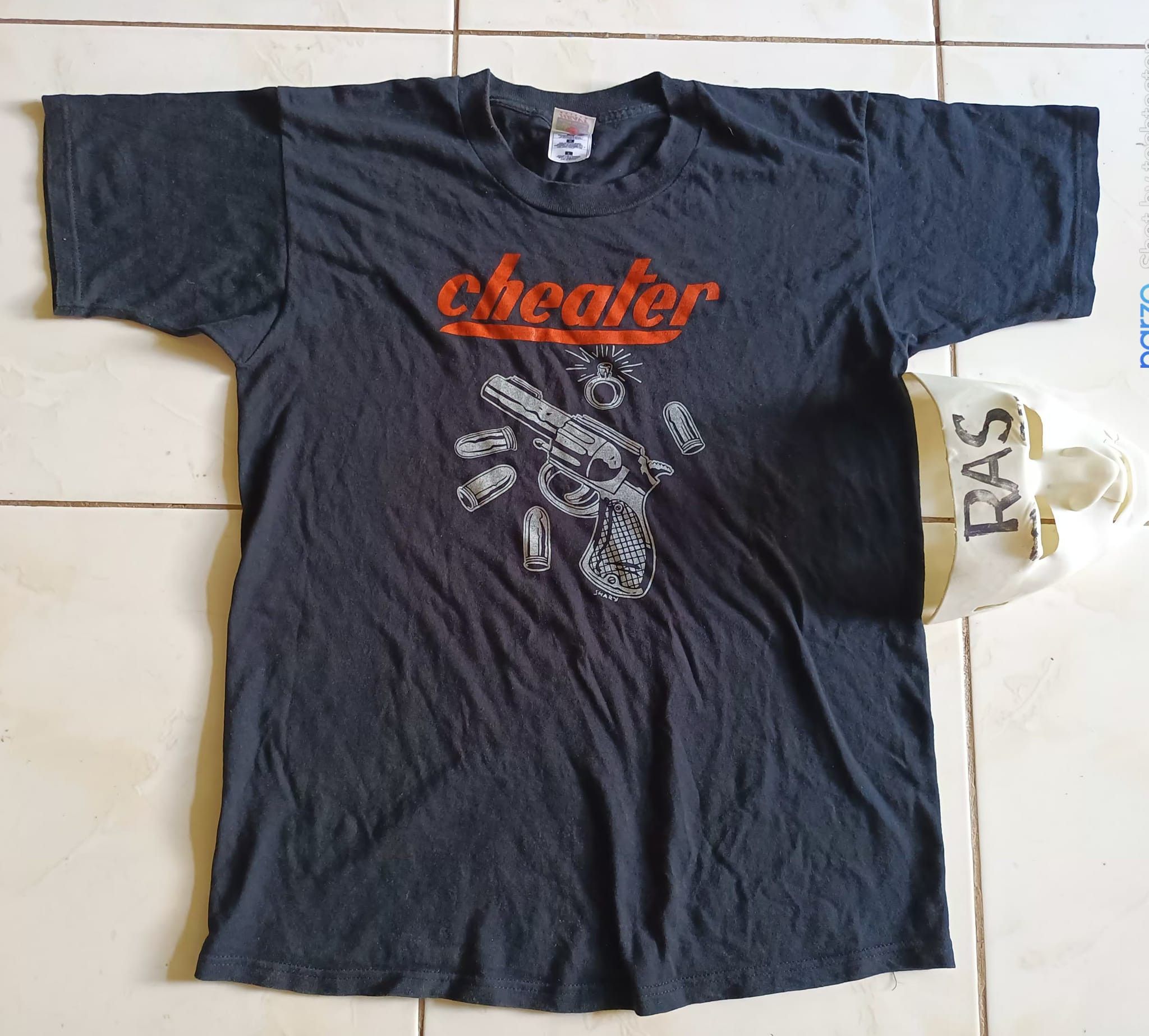 image of Vintage Cheater Band T Shirt, Men's (Size Large)