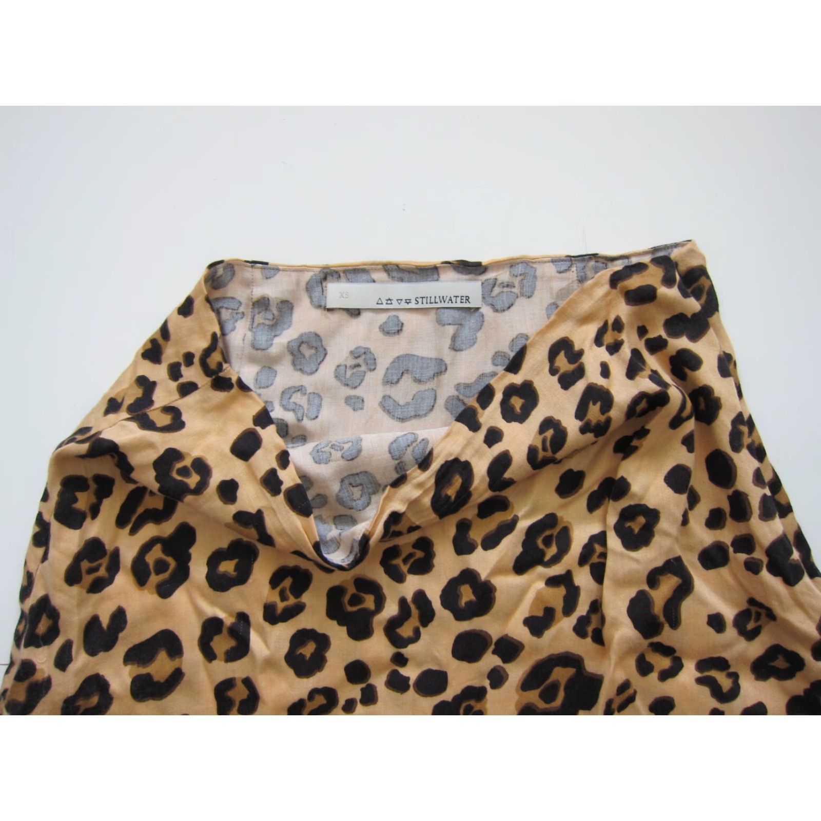 Vintage Stillwater Stillwater 100% Rayon Brown Leopard Print Pencil Straight Skirt XL Women Midi Zip Lined Size 40" / US 18 - 5 Thumbnail