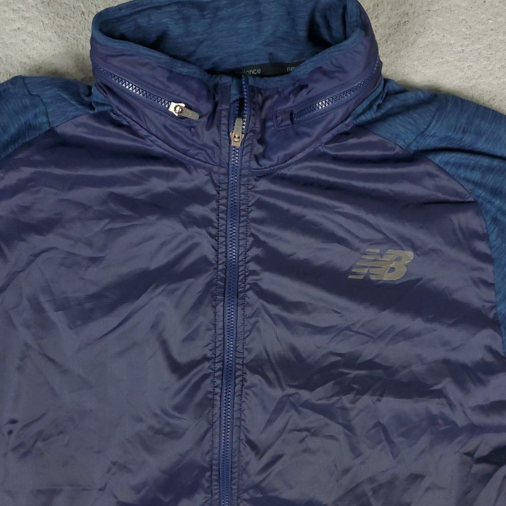 New Balance New Balance Jacket Mens Size Medium Blue Windbreaker Full Zip Up Pocket Logo 90s Modern Outdoor Classic Mens Size US M / EU 48-50 / 2 - 2 Thumbnail