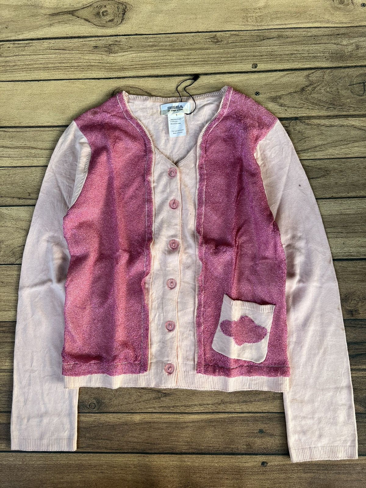 Sonia Rykiel Sonia rykiel pink blink cardigan Size S / US 4 / IT 40 - 1 Thumbnail