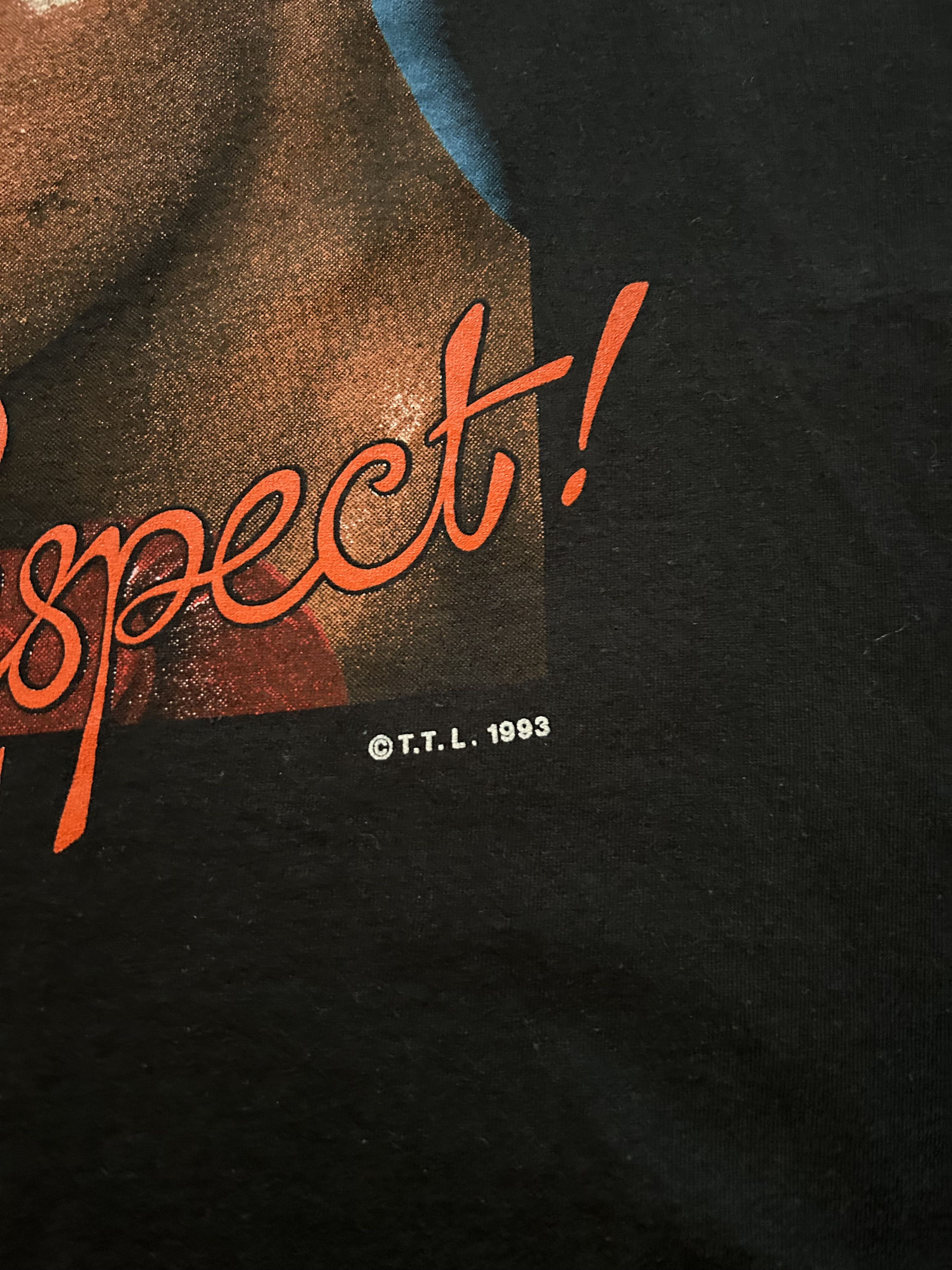 Other Vintage 1993 single stitch Lennox Lewis Nuff Respect t shirt Size US L / EU 52-54 / 3 - 6 Thumbnail