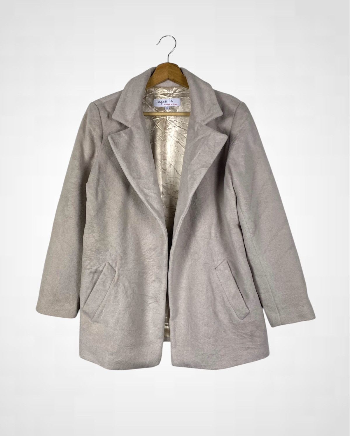 agnes b. Rare Agnes B. Non-Button Wool Jacket Size US M / EU 48-50 / 2 - 1 Thumbnail