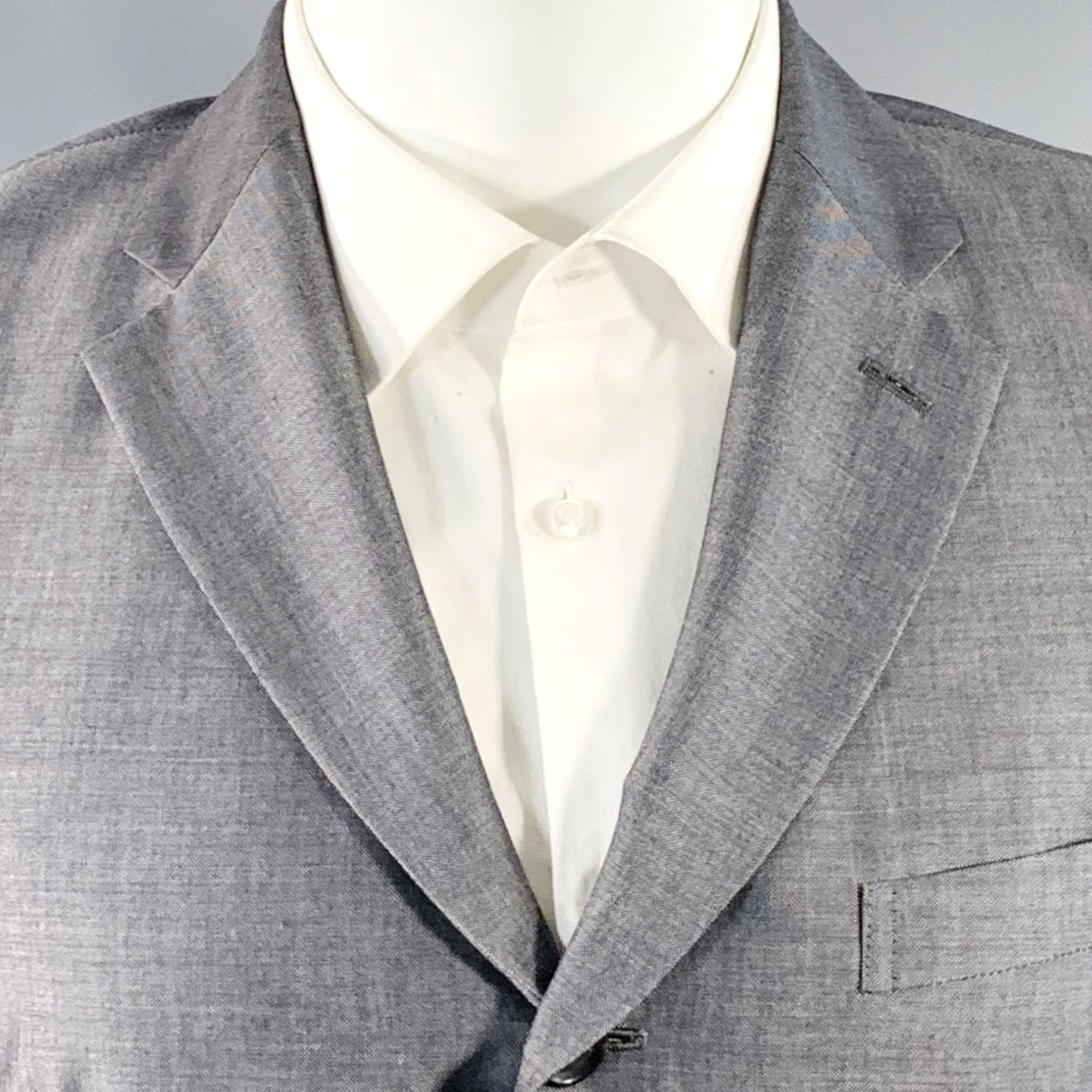 Comme des Garcons Girl COMME des GARCONS Size M Grey Mohair Wool Notch Lapel Sport Coat Mens Size US M / EU 48-50 / 2 - 2 Thumbnail