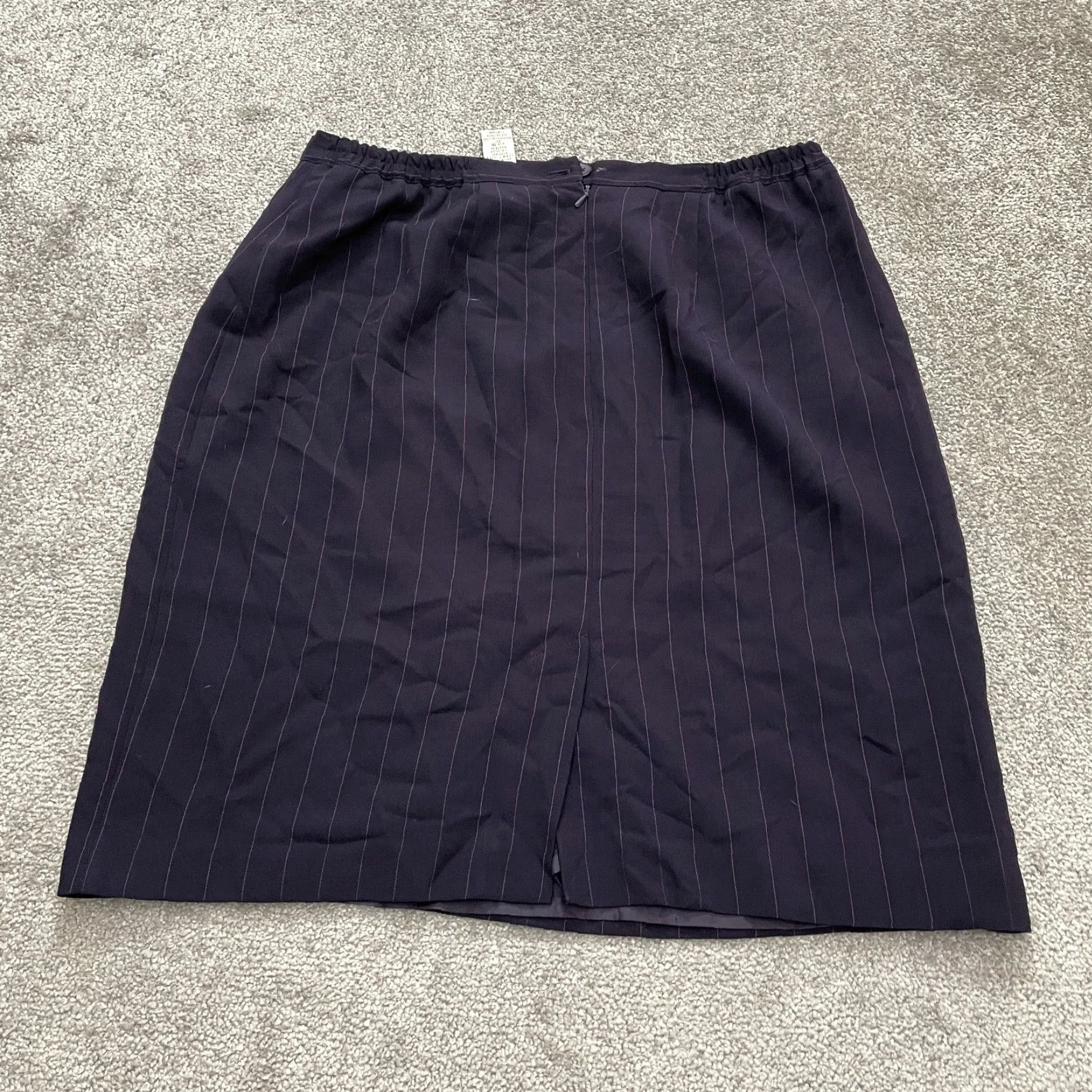 Bob Mackie Bob Mackie Blazer Mini Skirt Suit Set Womens 16 Purple Stripe Business Formal Size 38" / US 16 / IT 52 - 4 Thumbnail