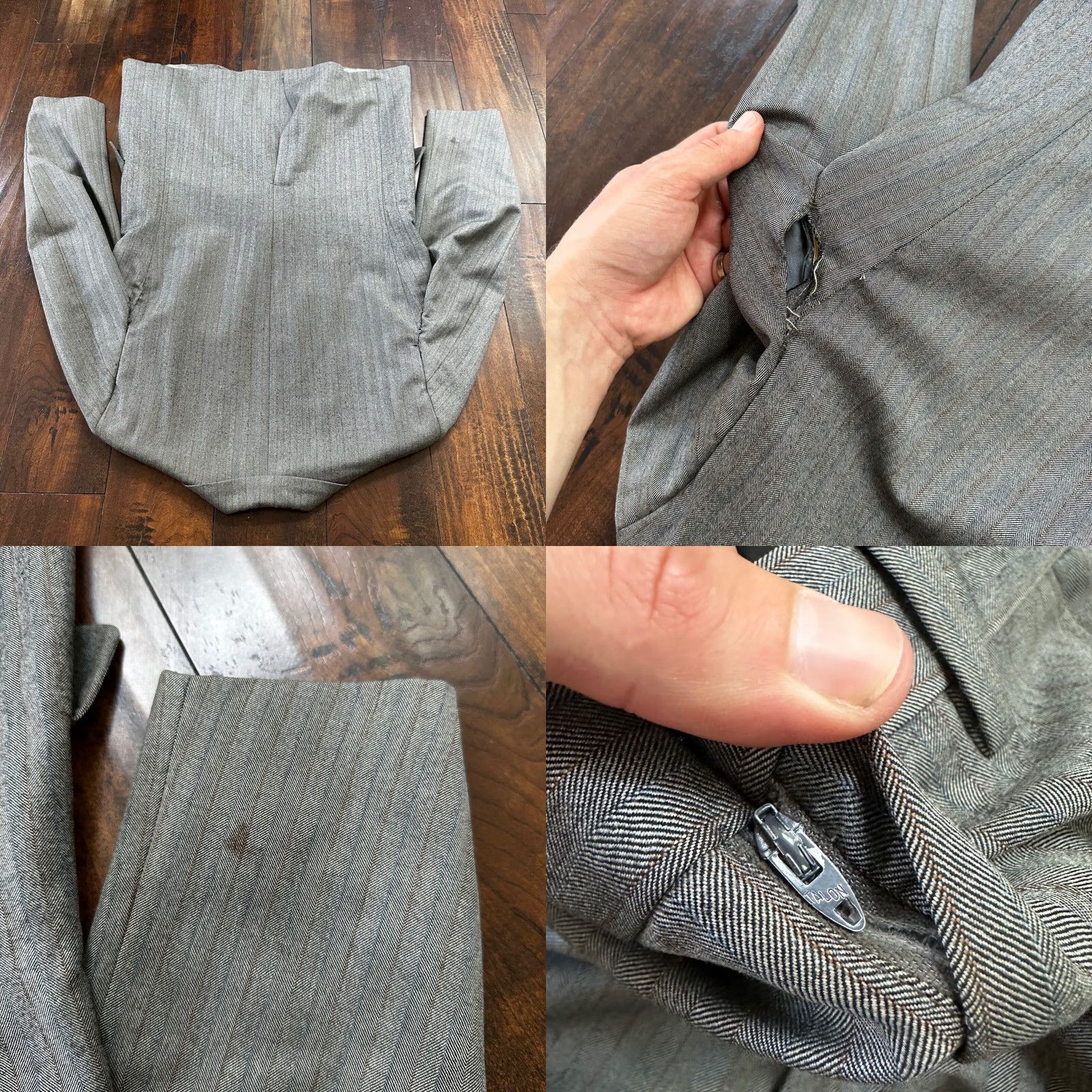 Vintage VINTAGE Brown Striped Wool Sport Jacket Mens 41 33x27 Rockabilly 1970s Jacket Length Regular Wool Size US XS / EU 42 / 0 - 10 Thumbnail