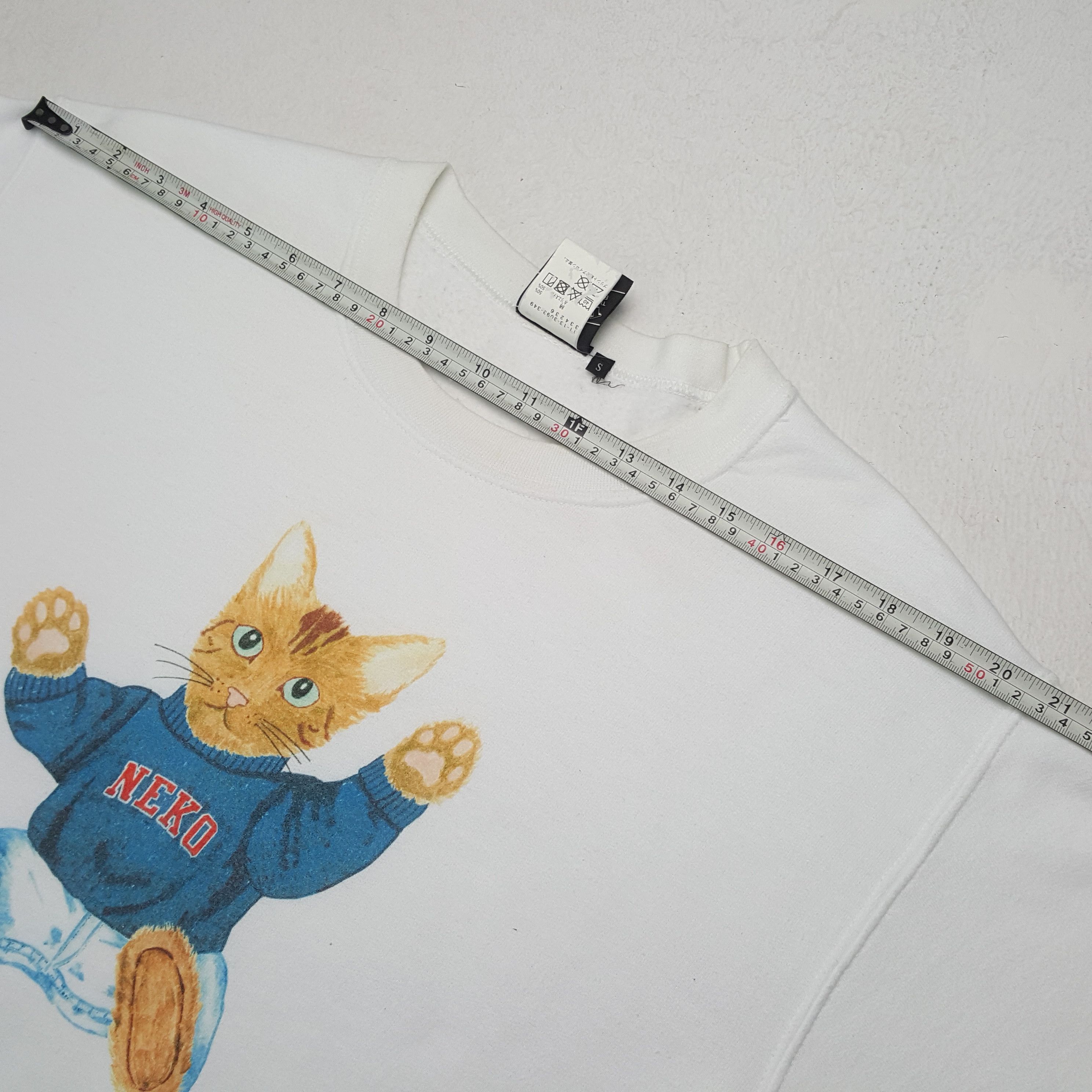Vintage BEAMS NEKO CAT Streetwear Style Sweatshirt C287N31 Size US S / EU 44-46 / 1 - 7 Thumbnail