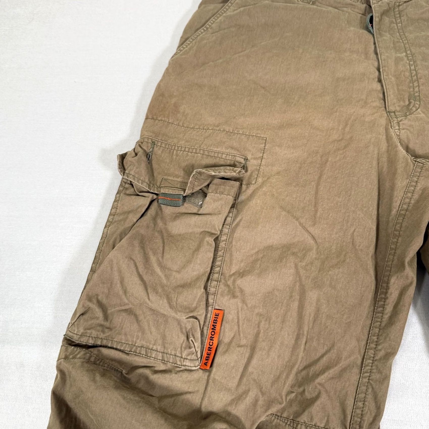 Abercrombie & Fitch VINTAGE Abercrombie & Fitch Pants Mens M Brown Cargo Baggy Y2K Size US 31 - 3 Thumbnail