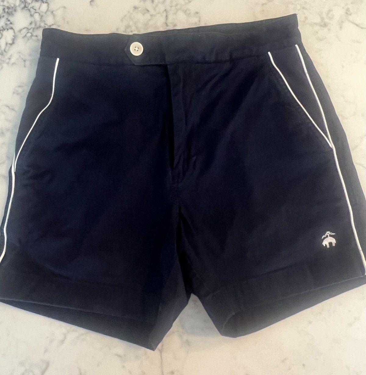 Brooks Brothers Brooks Brothers Cotton Tennis Shorts Blue Size 28 $118 Size US 28 / EU 44 - 1 Thumbnail