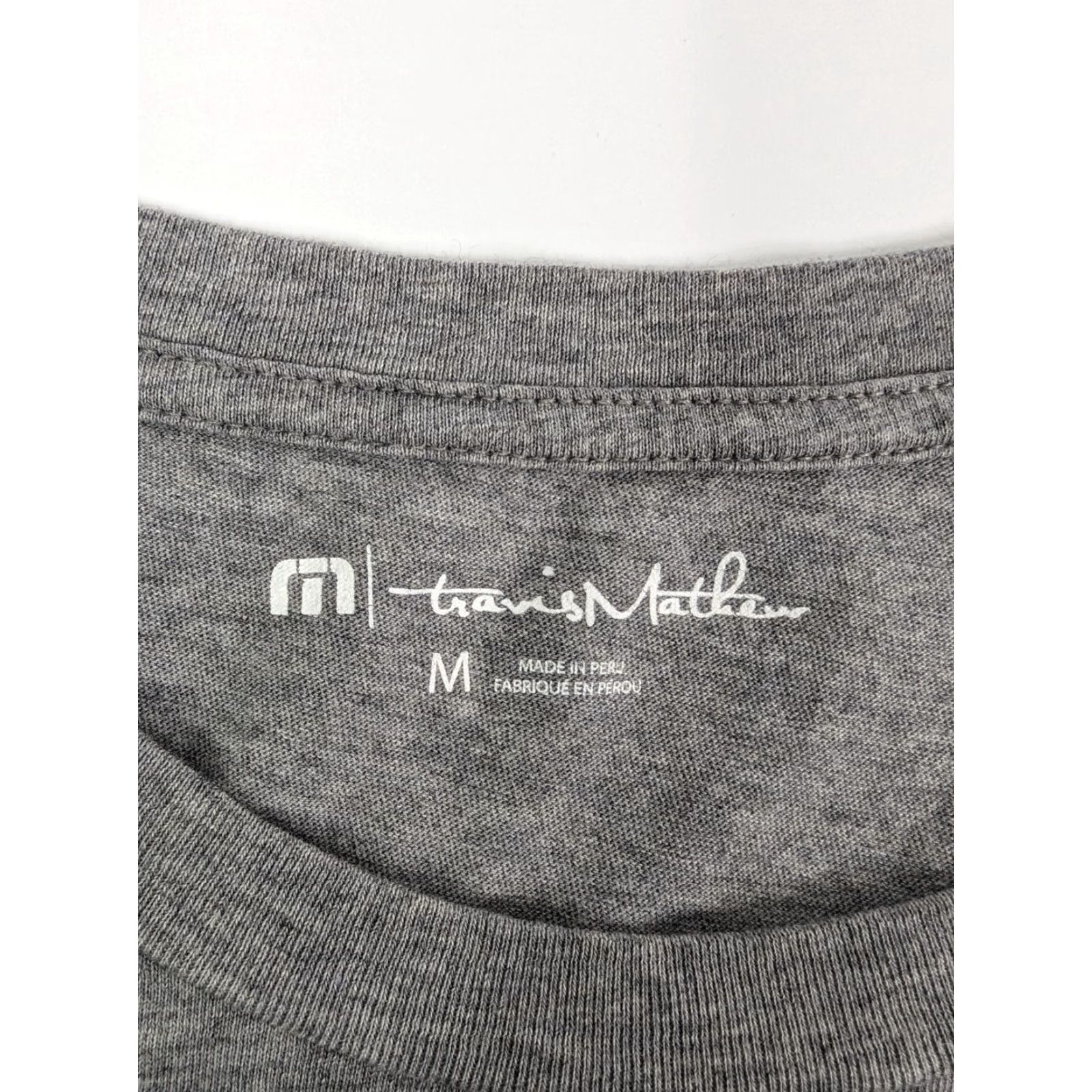 TravisMathew Travis Mathew Shotgun Start T-Shirt Mens Medium Gray Pima Cotton Short Sleeve Size US M / EU 48-50 / 2 - 7 Thumbnail
