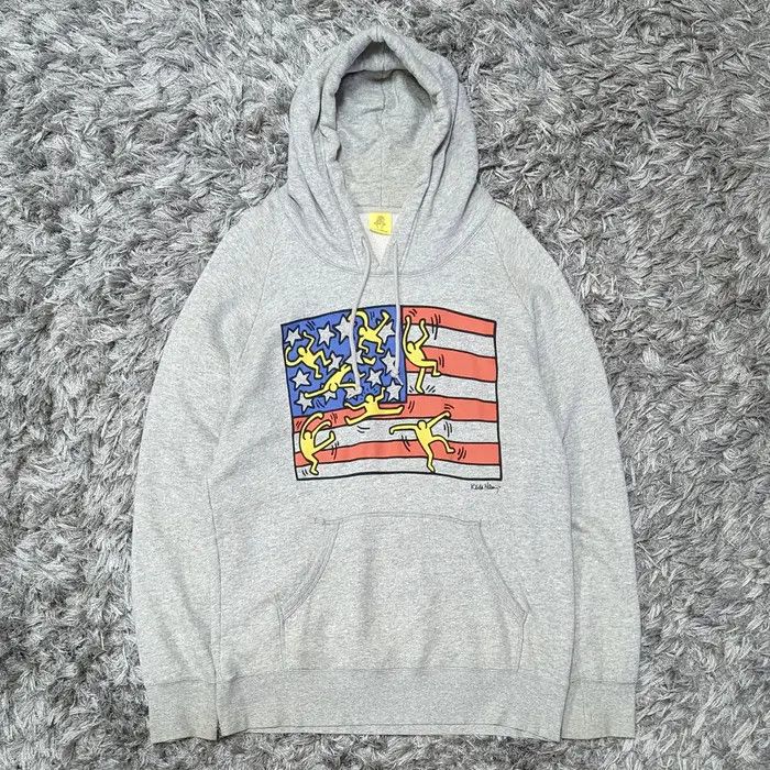 Keith Haring Keith Haring x UT Japan American Flag Sweatshirts Hoodie Size US XL / EU 56 / 4 - 1 Thumbnail