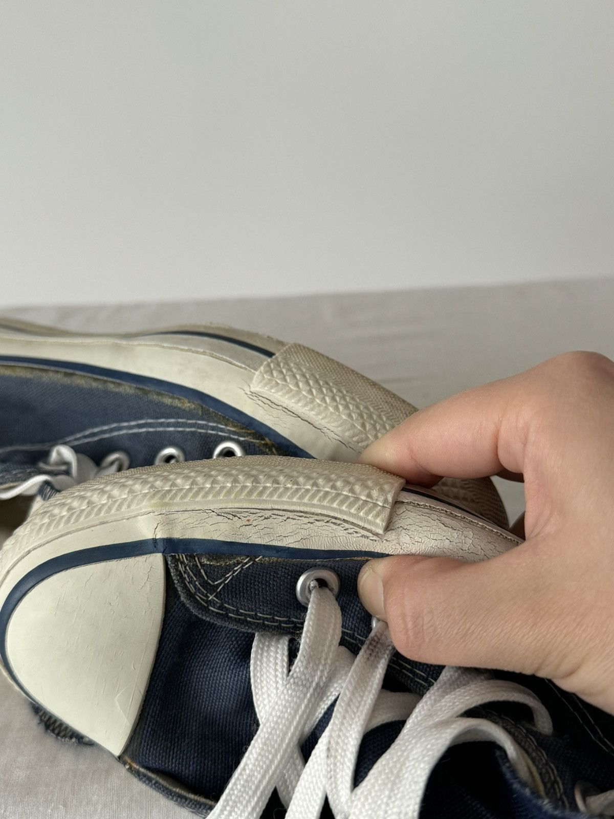 Converse × Vintage Vintage 80s Converse Chuck Taylor Made In USA High Top Size US 5 / IT 35 - 9 Thumbnail
