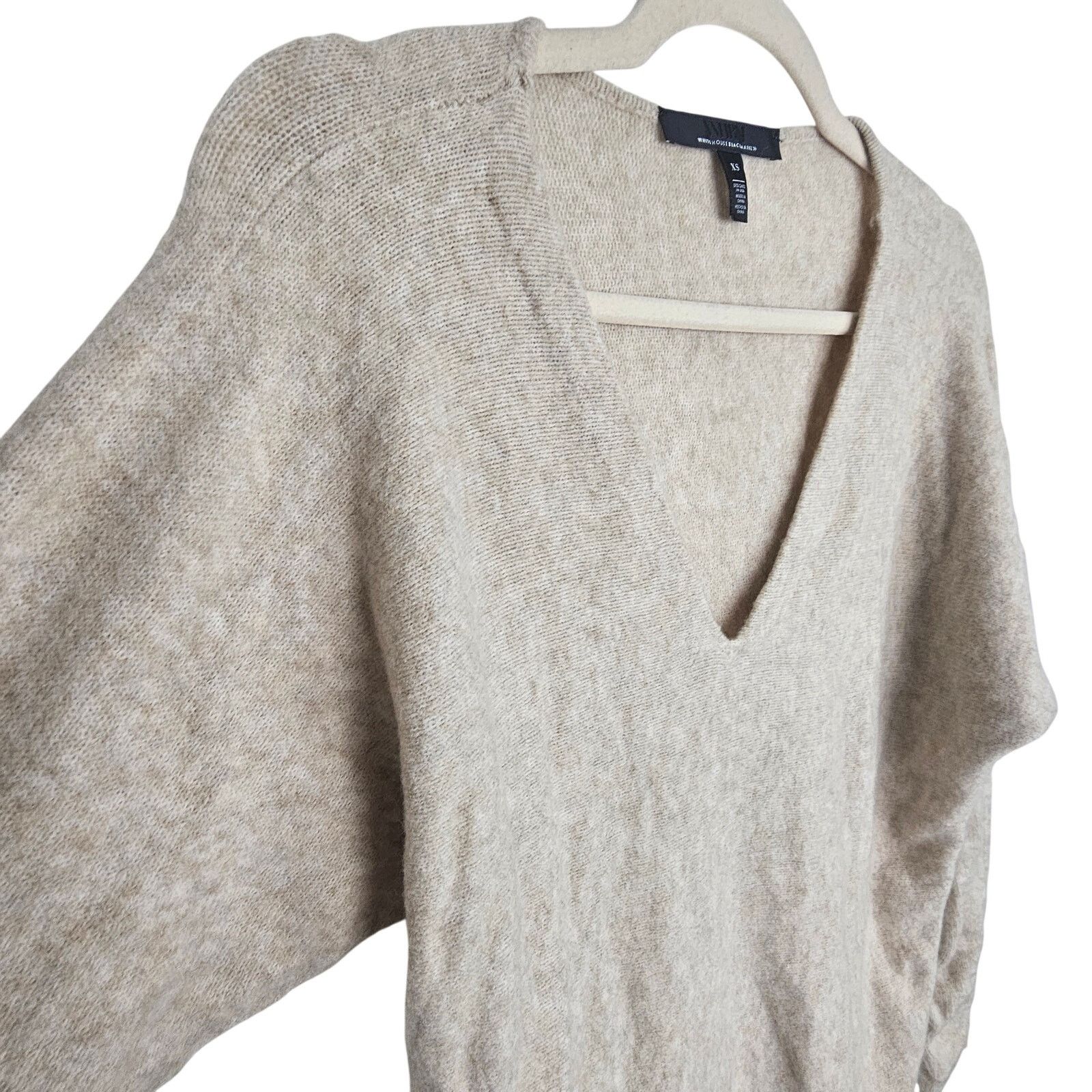 White House Black Market White House Black Market Sweater Women XS Tan Wool Blend Size XS / US 0-2 / IT 36-38 - 5 Thumbnail