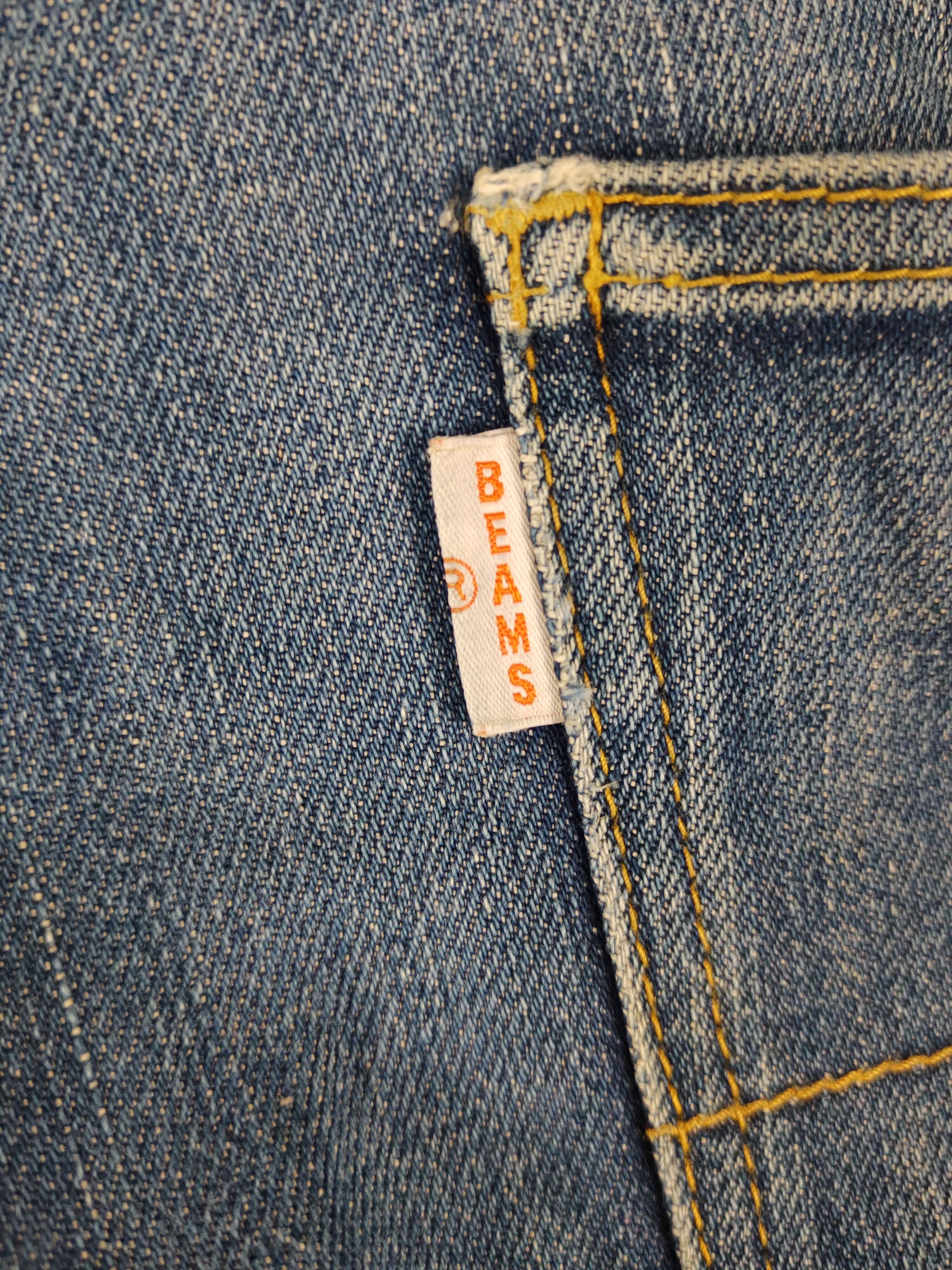 Beams Plus Beams Dark Blue Distressed Ripped denim Jeans #W1985 Size US 32 / EU 48 - 10 Thumbnail