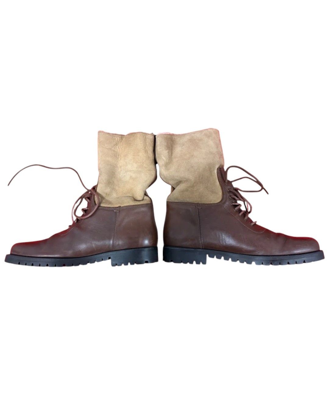 Yves Saint Laurent SHEARLING COMBAT BOOTS Size US 9 / EU 42 - 3 Thumbnail