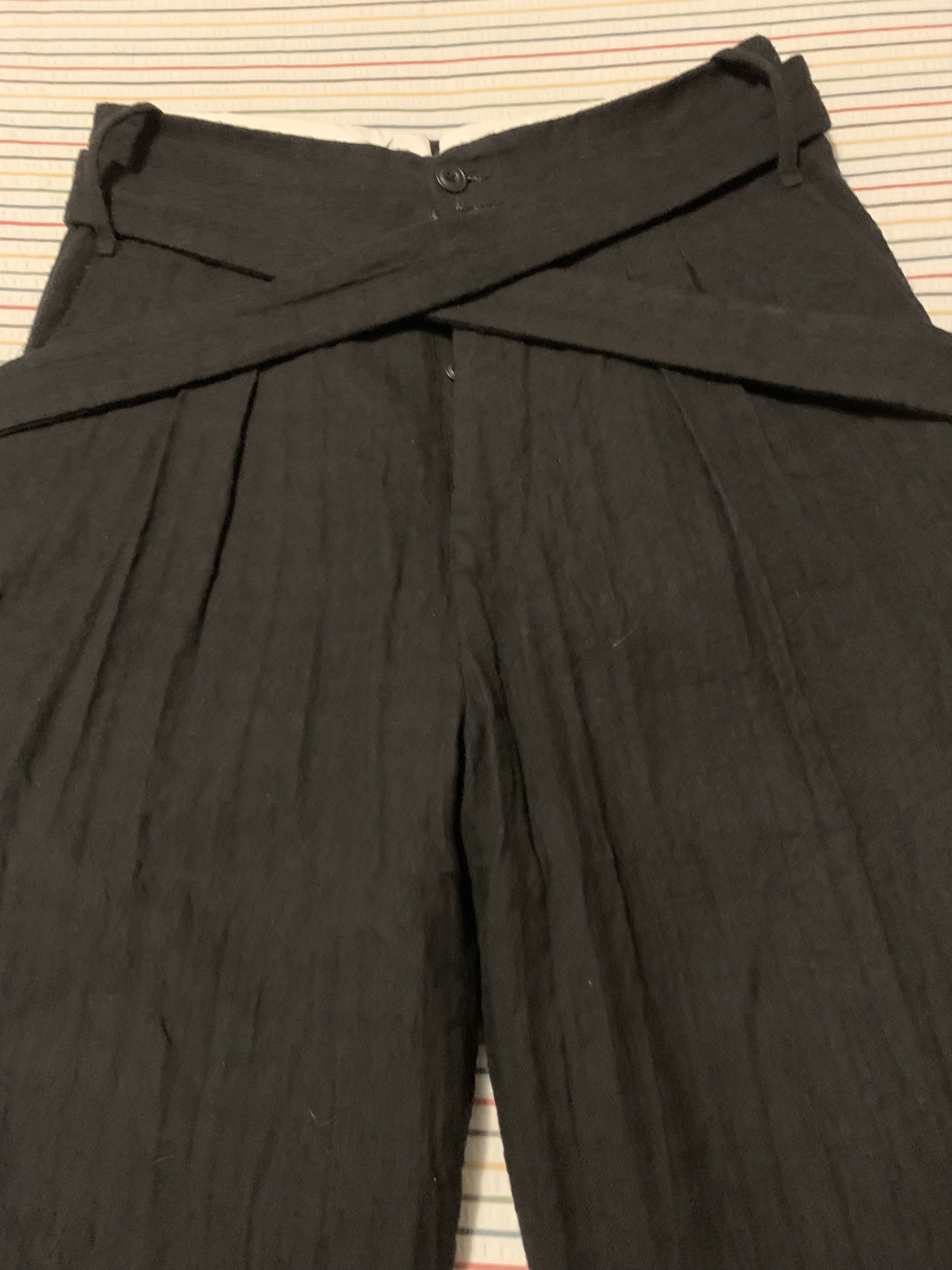John Alexander Skelton Black Wool Trousers Size US 34 / EU 50 - 1 Thumbnail