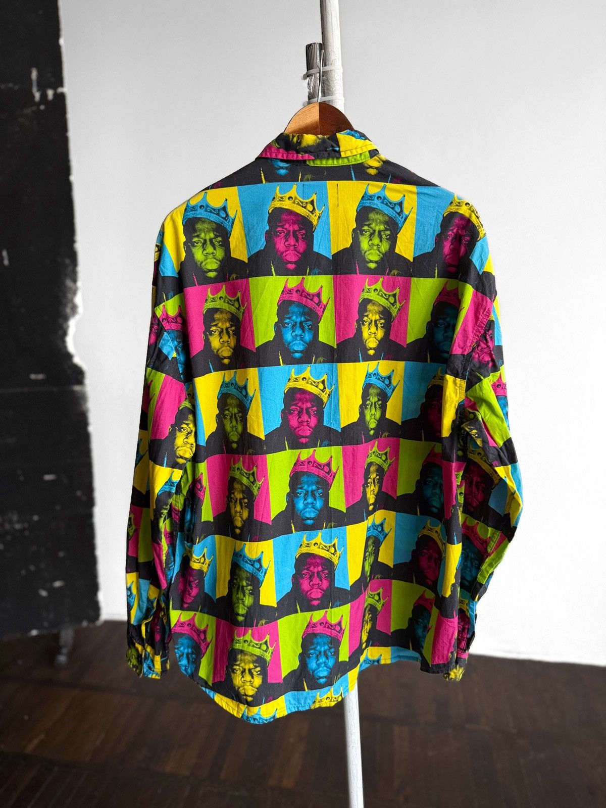 Other The Notorious B.I.G. Colorful Portrait Print Button Shirt Size US L / EU 52-54 / 3 - 2 Thumbnail
