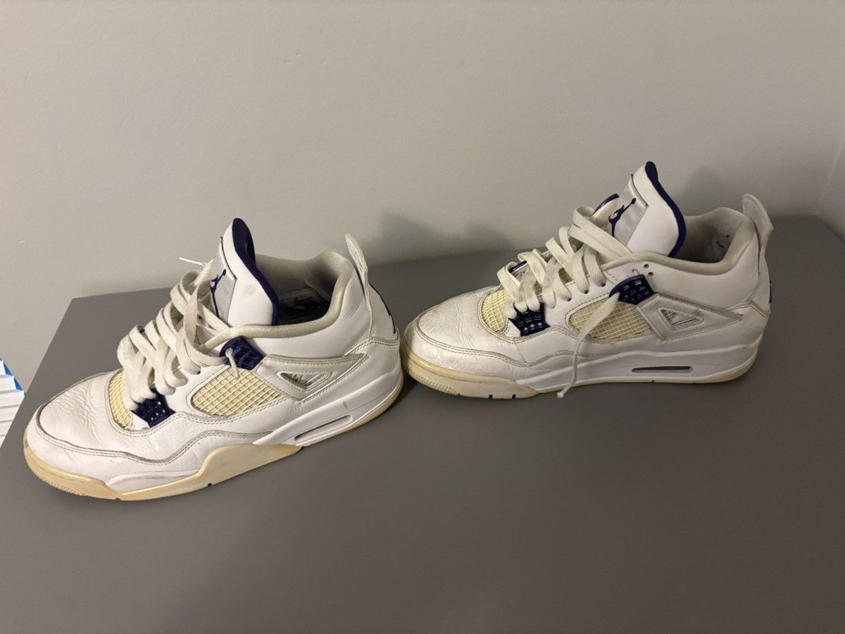 Nike Jordan 4 metallic purple Size US 9.5 / EU 42-43 - 6 Thumbnail
