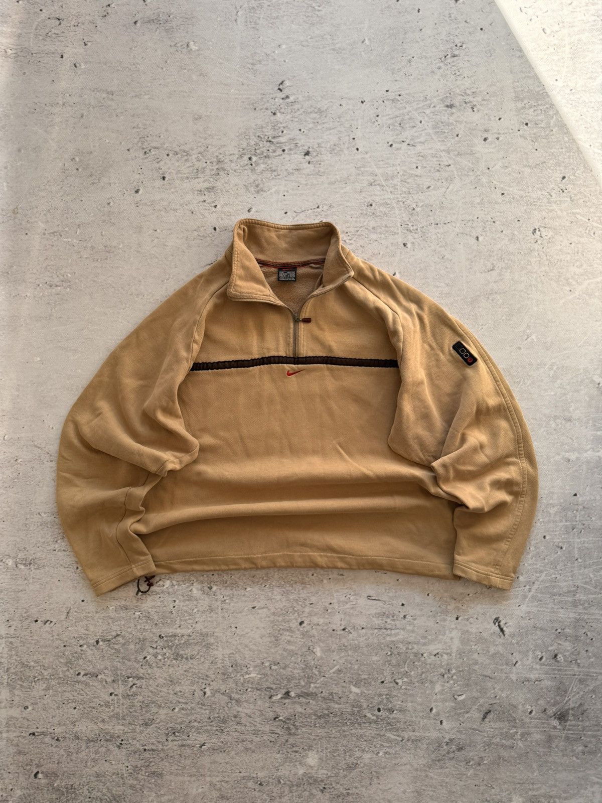Nike × Vintage NIKE 1/3 ZIP VINTAGE CENTER LOGO OVERSIZE BOXY SWEATSHIRT Size US L / EU 52-54 / 3 - 1 Thumbnail