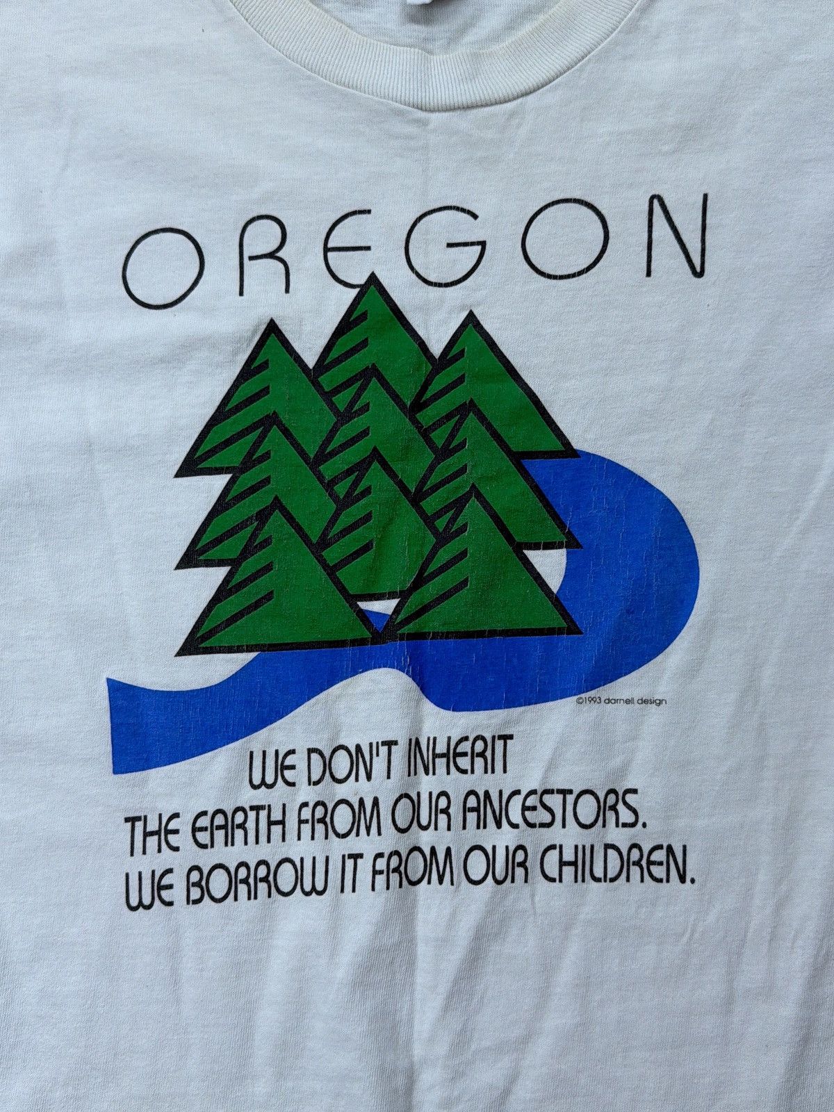 Vintage Vintage 90s oregon 1993 darnell design t shirt Size US L / EU 52-54 / 3 - 2 Thumbnail