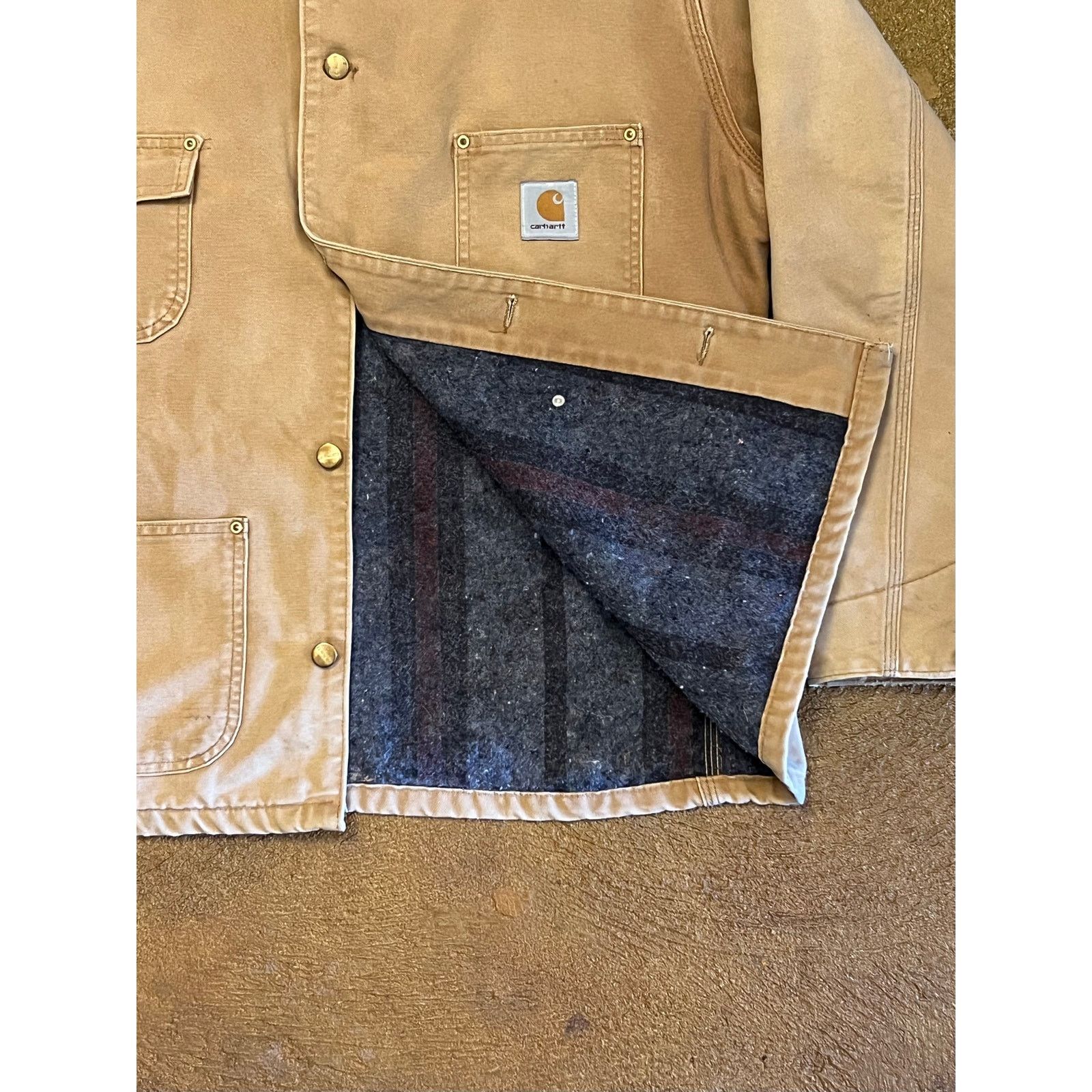 Carhartt Vintage Carhartt Blanket Lined Chore Barn Duck jacket Mens L Size L / US 10 / IT 46 - 4 Thumbnail