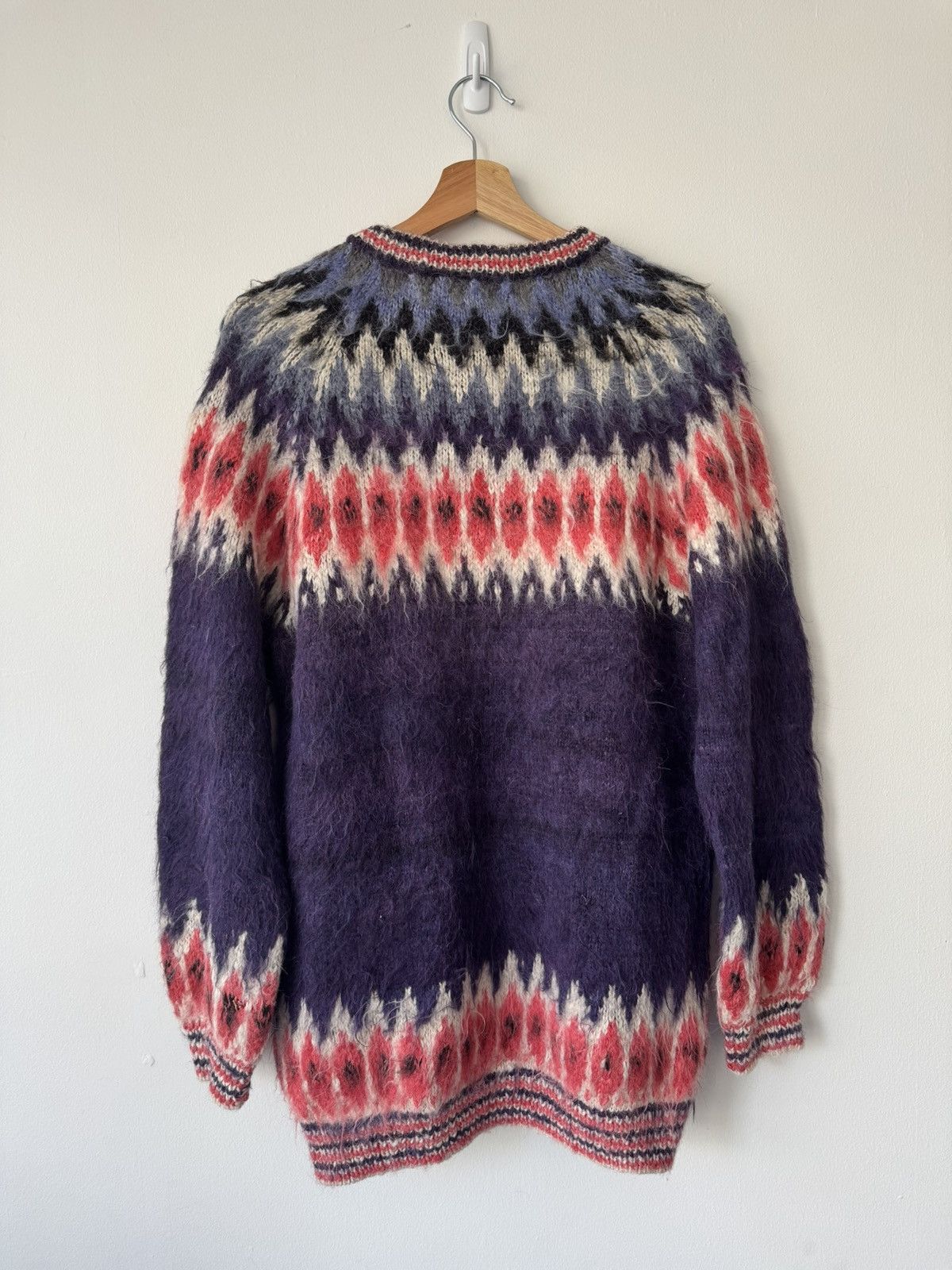 Vintage Alpaca Mohair Fair Isle Cardigan Size US M / EU 48-50 / 2 - 3 Thumbnail