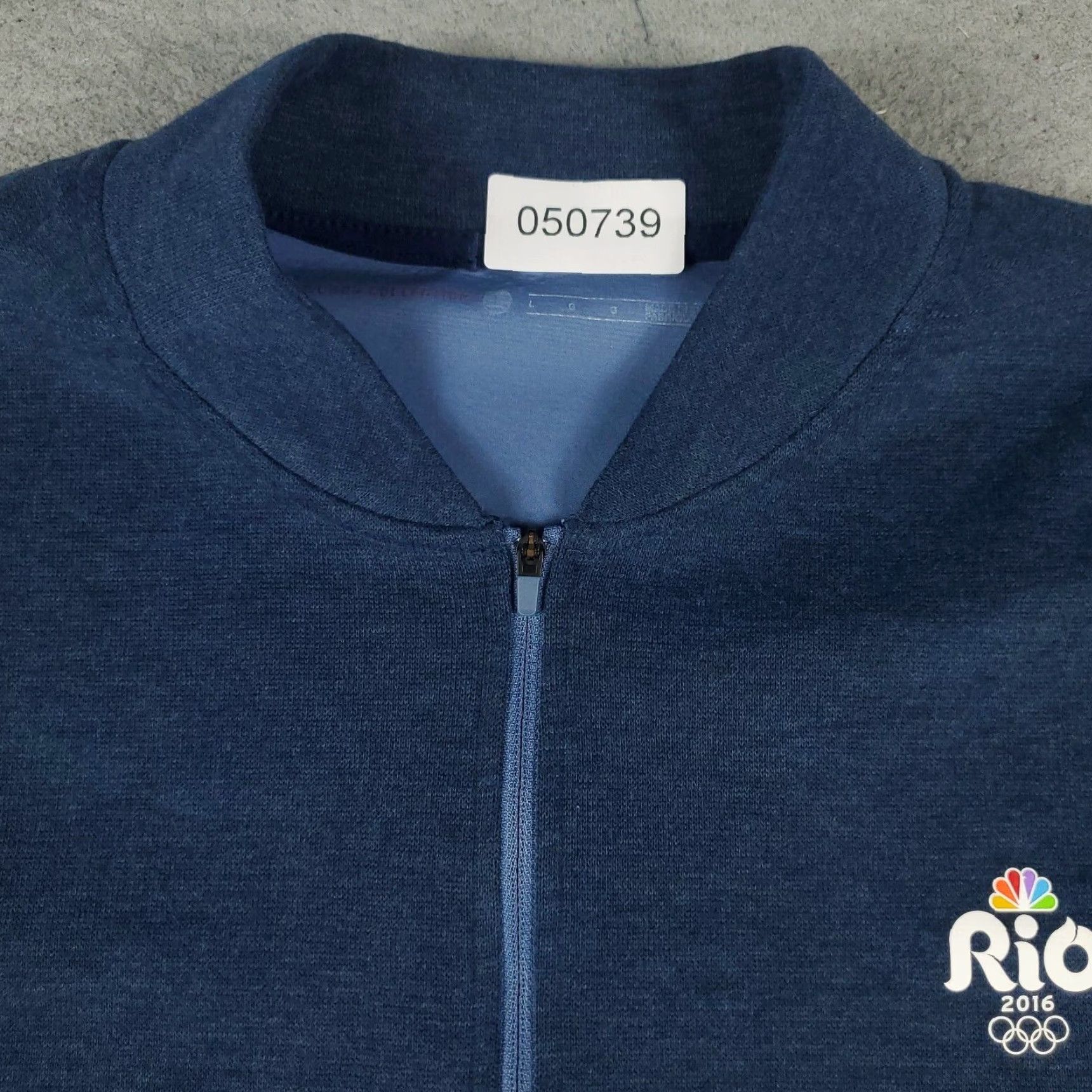 Nike Tiger Woods Sweater Mens Large Blue 2016 Rio Olympics Nike 1/4 Zip Sweatshirt Size US L / EU 52-54 / 3 - 2 Thumbnail
