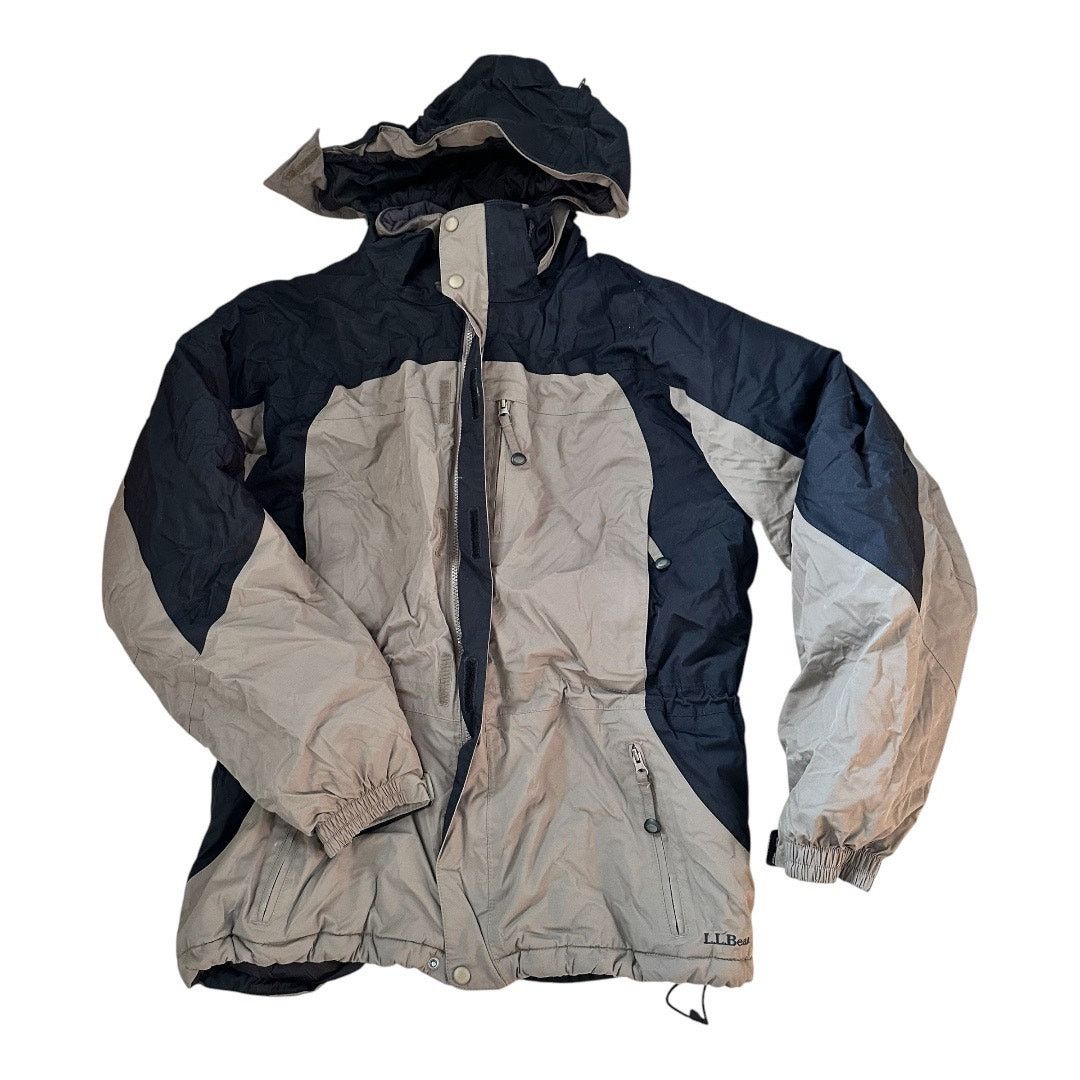 L.L. Bean L.L. Bean L Primaloft Black Tan Ski Parka Jacket Coat hood Size US L / EU 52-54 / 3 - 1 Thumbnail