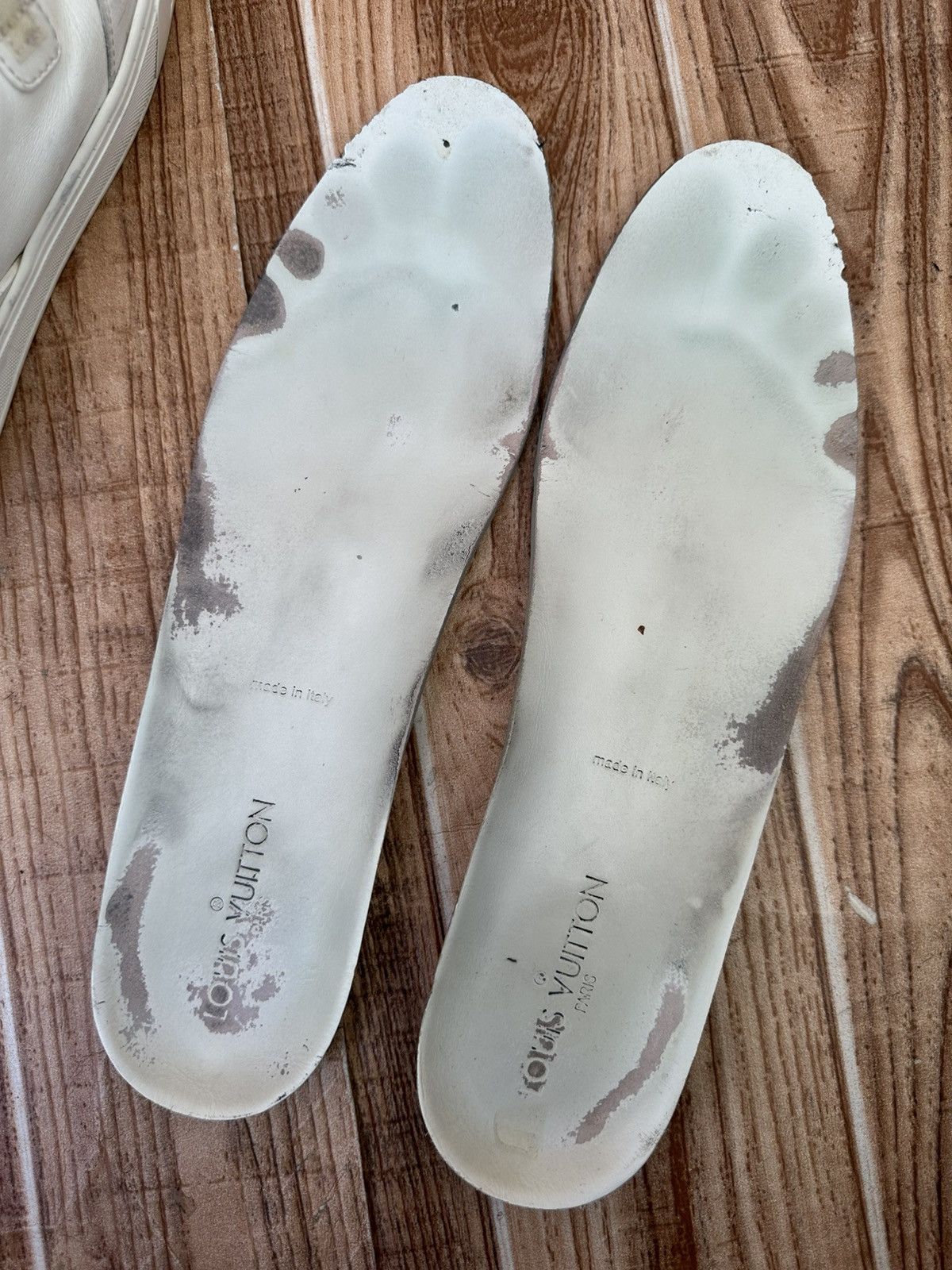 Louis Vuitton Louis Vuitton White Leather 4 Straps Boxing Sneaks Size US 11 / EU 44 - 22 Thumbnail
