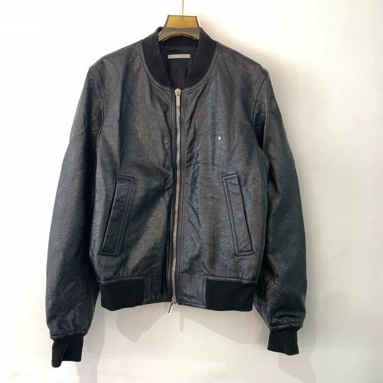 Dior Dior Leather Bomber Jacket for Men Size US L / EU 52-54 / 3 - 1 Thumbnail