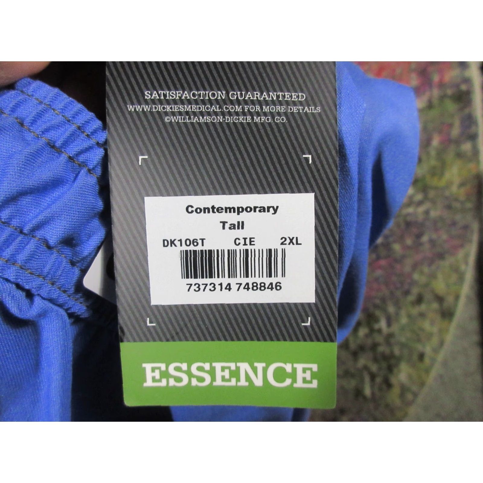 Dickies Dickies Scrub Pants Unisex 2XL Blue Essence Contemporay Mid Rise Drawstring N ew Size US 39 - 7 Thumbnail