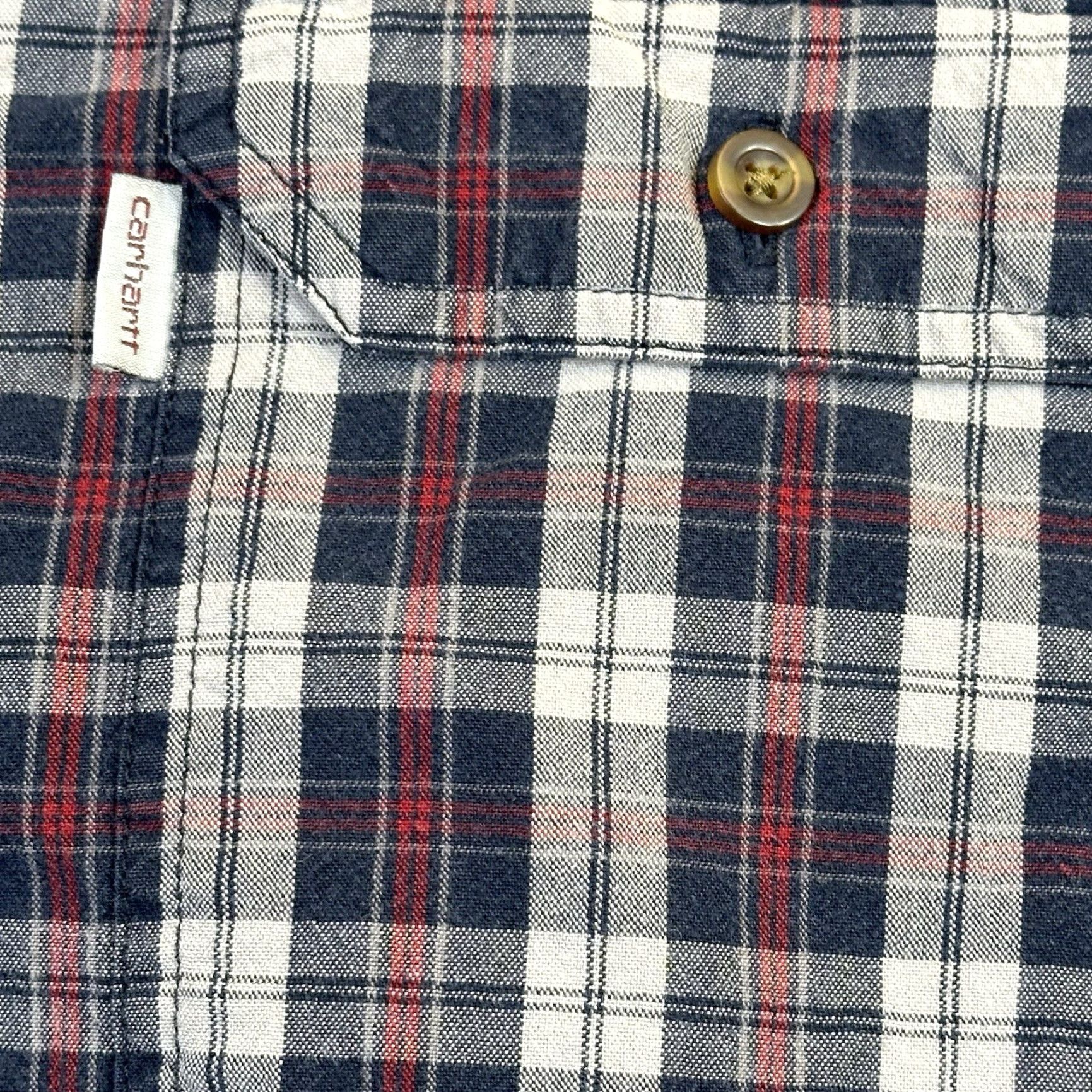 Carhartt Carhartt Plaid Relaxed Long Sleeve Button-Down Shirt Mens Large Black Cotton Workwear 2016 Size US L / EU 52-54 / 3 - 4 Thumbnail