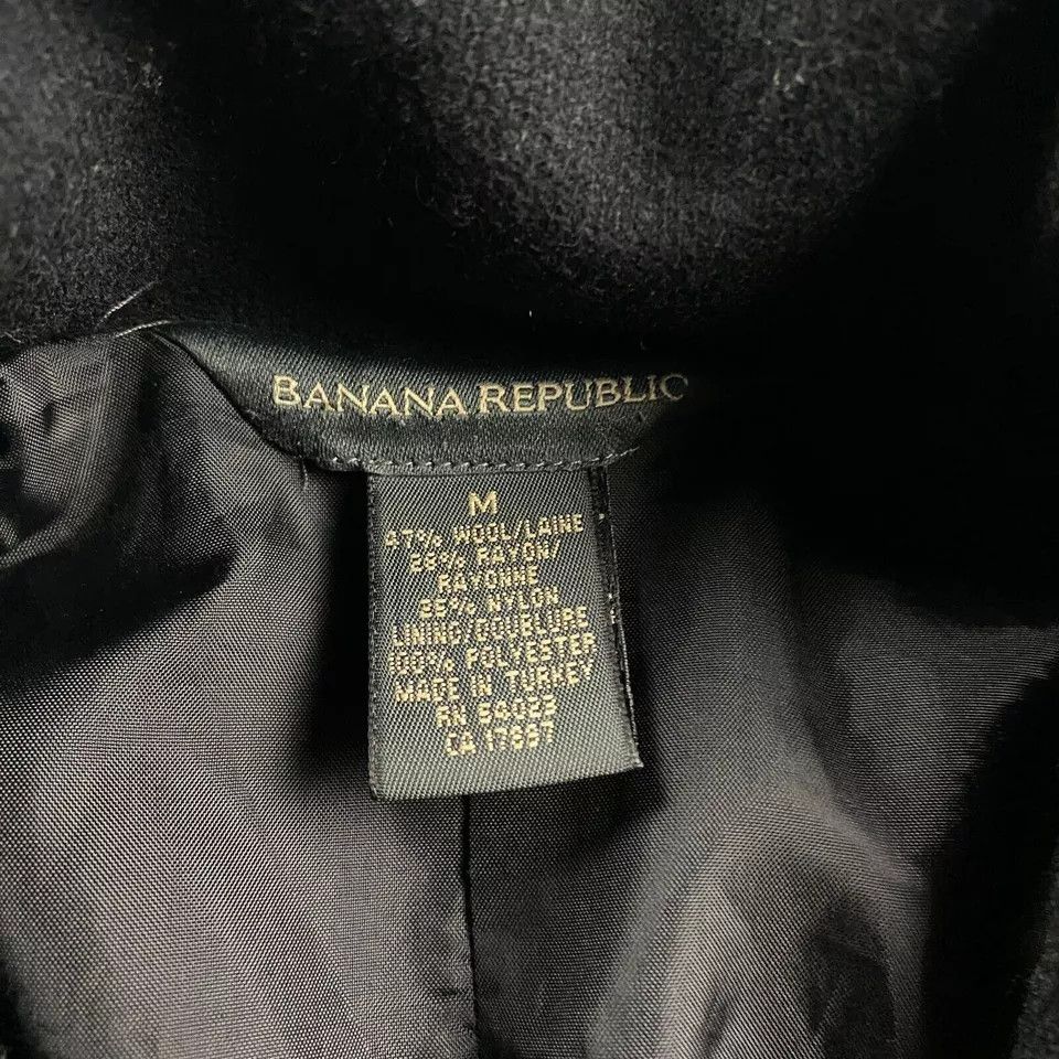 Banana Republic Banana Republic Coat Women's Medium Black Outercoat Adults Size M / US 6-8 / IT 42-44 - 3 Thumbnail