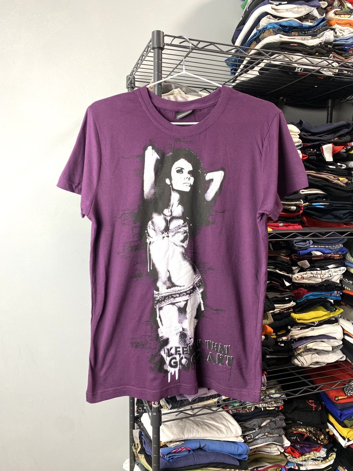 Band Tees × Vintage Vintage Style Sexy Girl T Shirt Pin Up Hip Hop Style Size US S / EU 44-46 / 1 - 1 Thumbnail