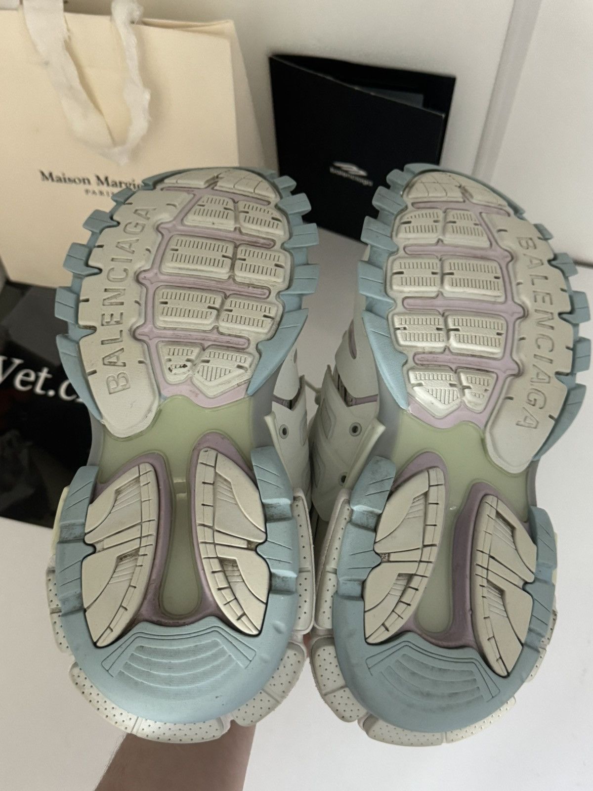 Balenciaga ✅Balenciaga track 1 white light blue 38 Size US 8 / IT 38 - 8 Thumbnail
