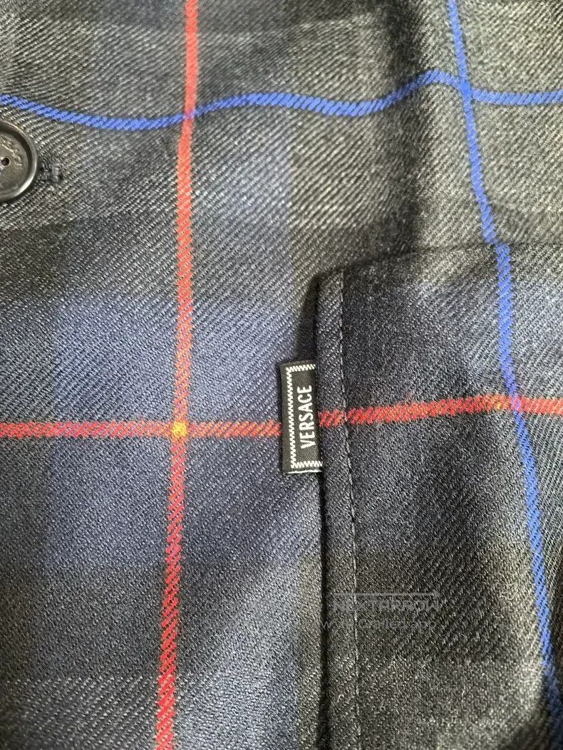 Versace Versace Wool patchwork shirt jacket trench coat Size US XXL / EU 58 / 5 - 3 Thumbnail
