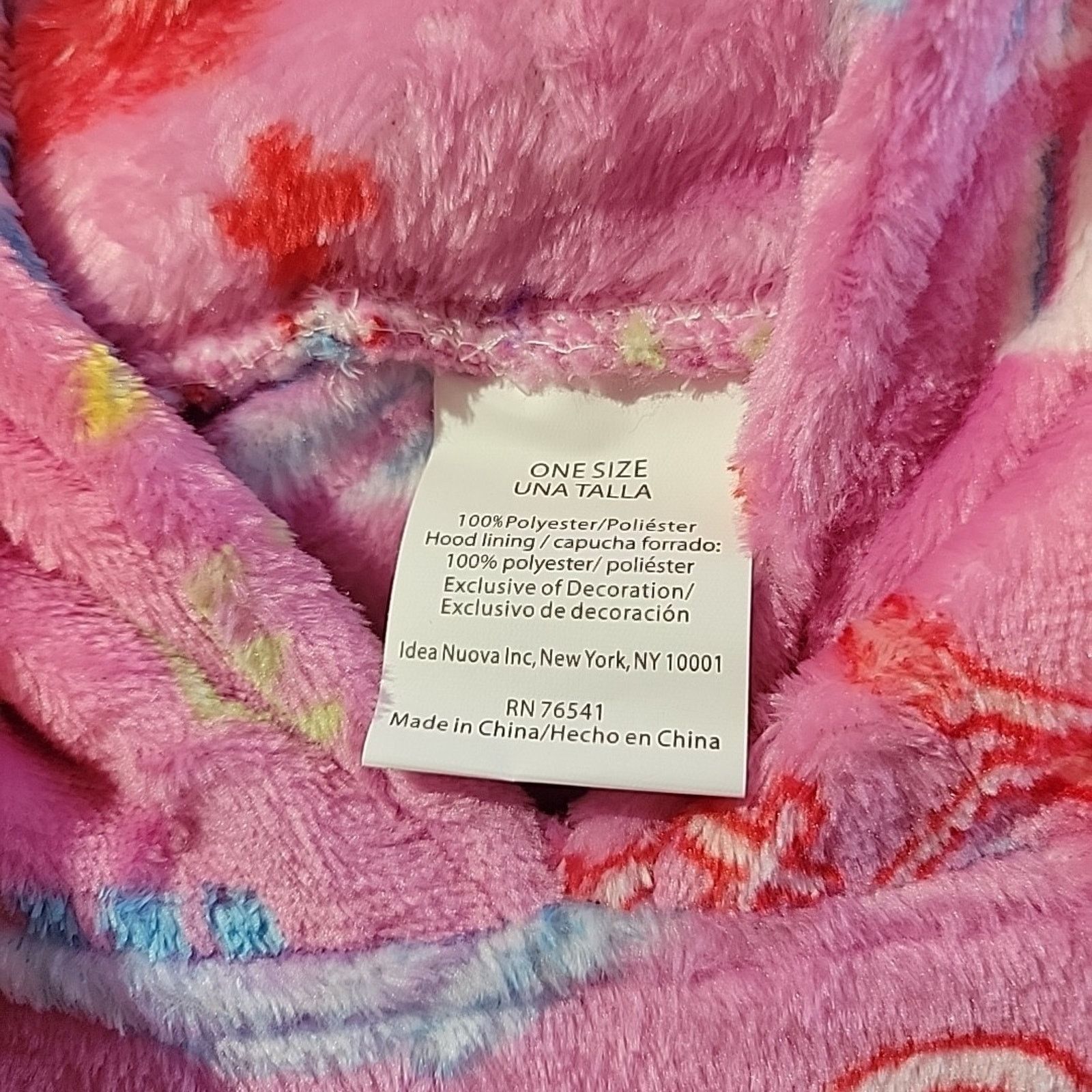 The Unbranded Brand Pink Blanket Hoodie Gaming Oversized Soft Fleece Glows Size ONE SIZE - 5 Thumbnail