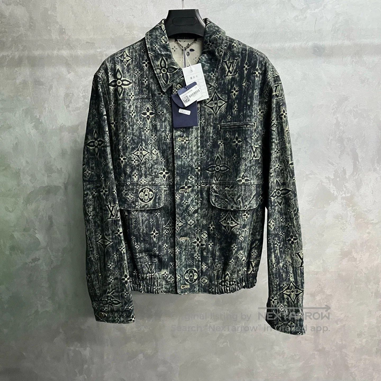 Louis Vuitton Louis Vuitton Gray Logo Denim Jacket. Size US XL / EU 56 / 4 - 1 Thumbnail