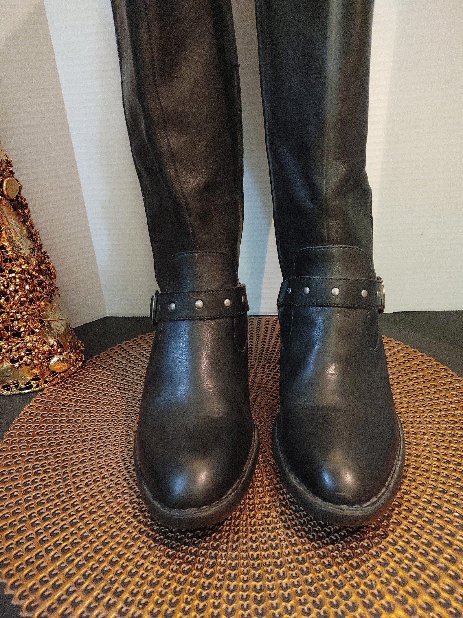 Born Born Leather Riding Boots Size 9.5 Size US 9.5 / IT 39.5 - 3 Thumbnail