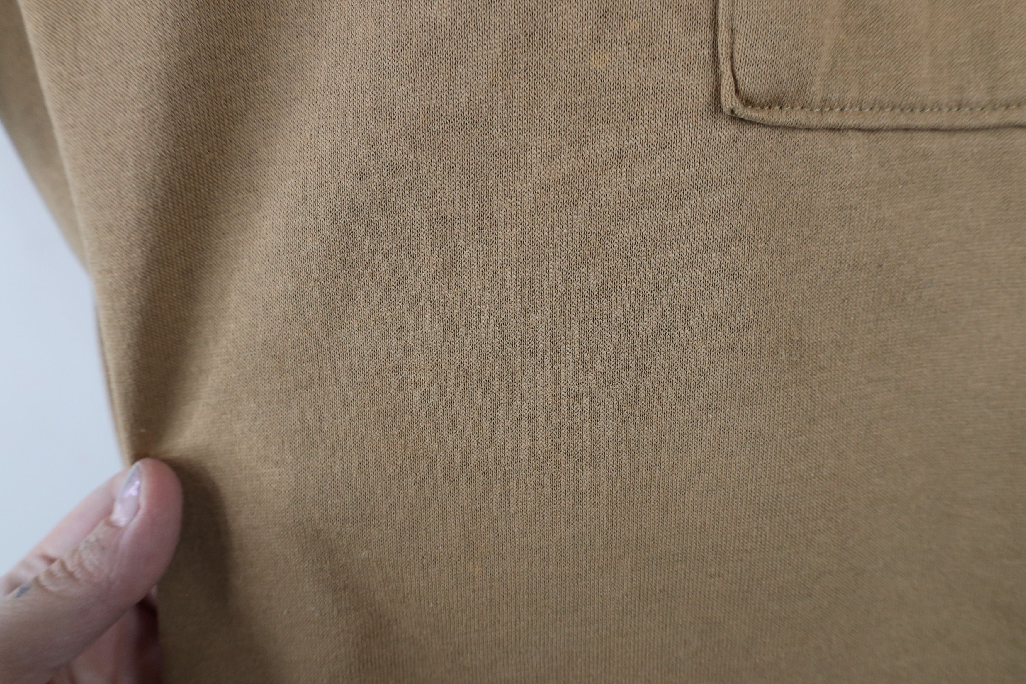Vintage Vintage 90s Streetwear Blank Pocket T-Shirt Beige USA Size US M / EU 48-50 / 2 - 5 Thumbnail