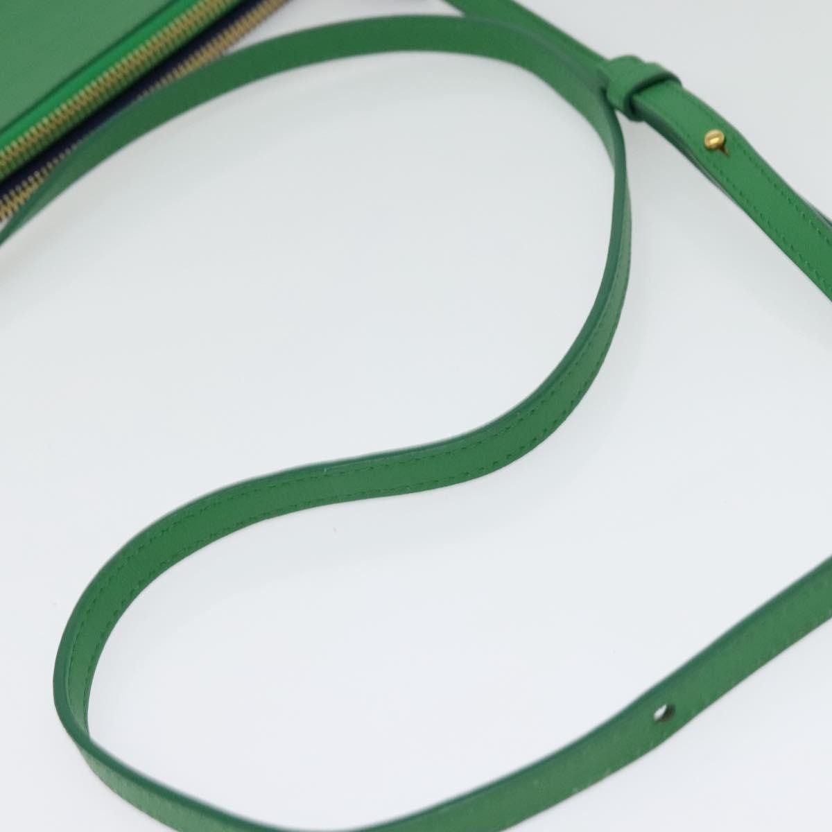Celine CELINE Trio Shoulder Bag Leather Green Gold Size ONE SIZE - 7 Thumbnail