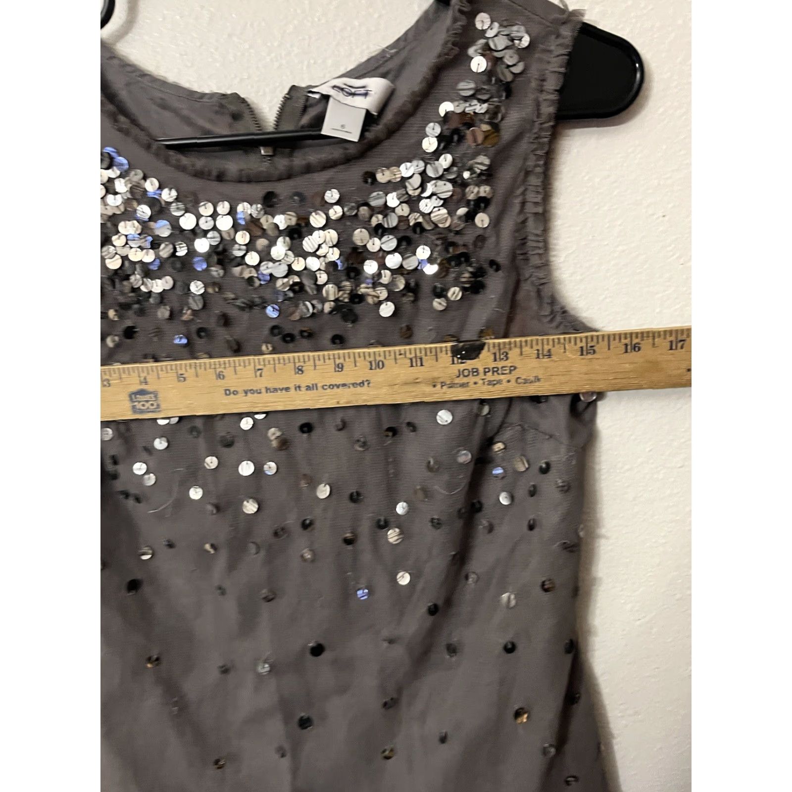 Loft VESTAGE Ann Taylor Loft Blouse Tank Top Women’s Sleeveless Size 6 Cotton Rayon Sequin Casual Size M / US 6-8 / IT 42-44 - 5 Thumbnail